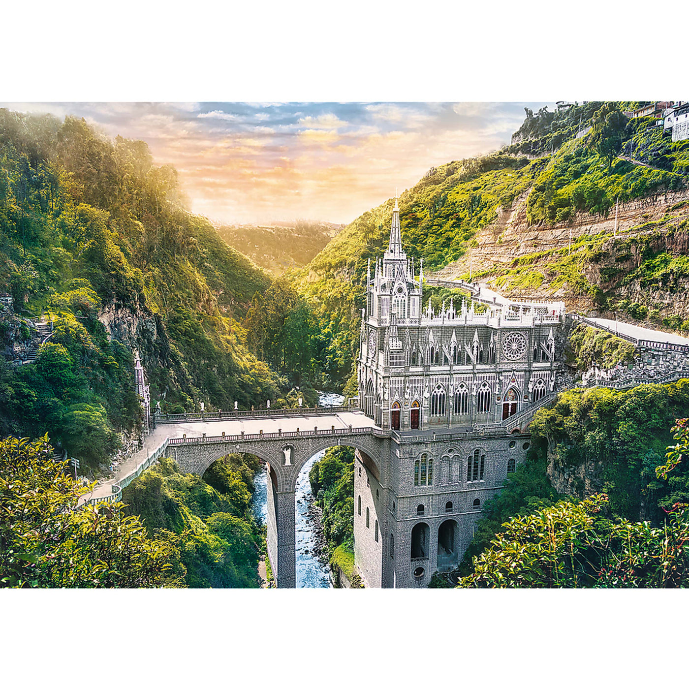 Trefl Red Las Lajas Sanctuary, Colombia 1000 Piece Puzzle