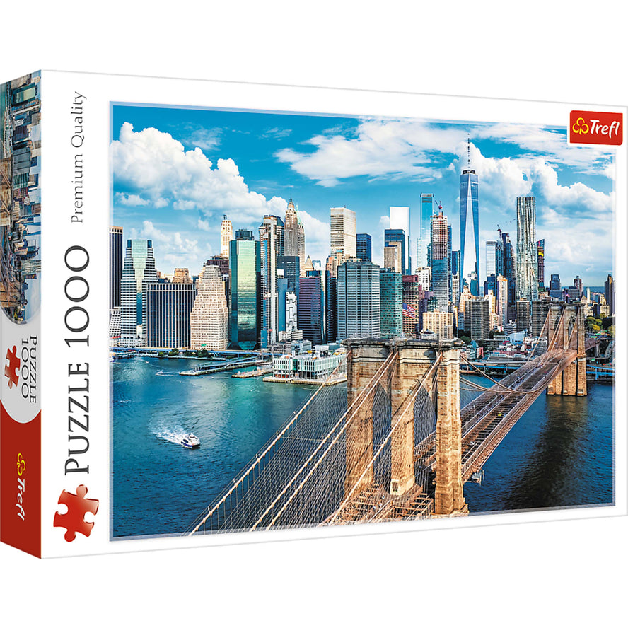 Trefl Red 1000 Piece Puzzle - Brooklyn Bridge, New York, USA