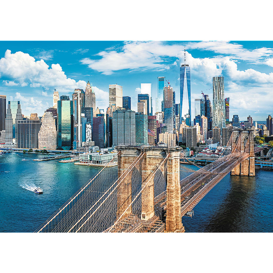 Trefl Red 1000 Piece Puzzle - Brooklyn Bridge, New York, USA