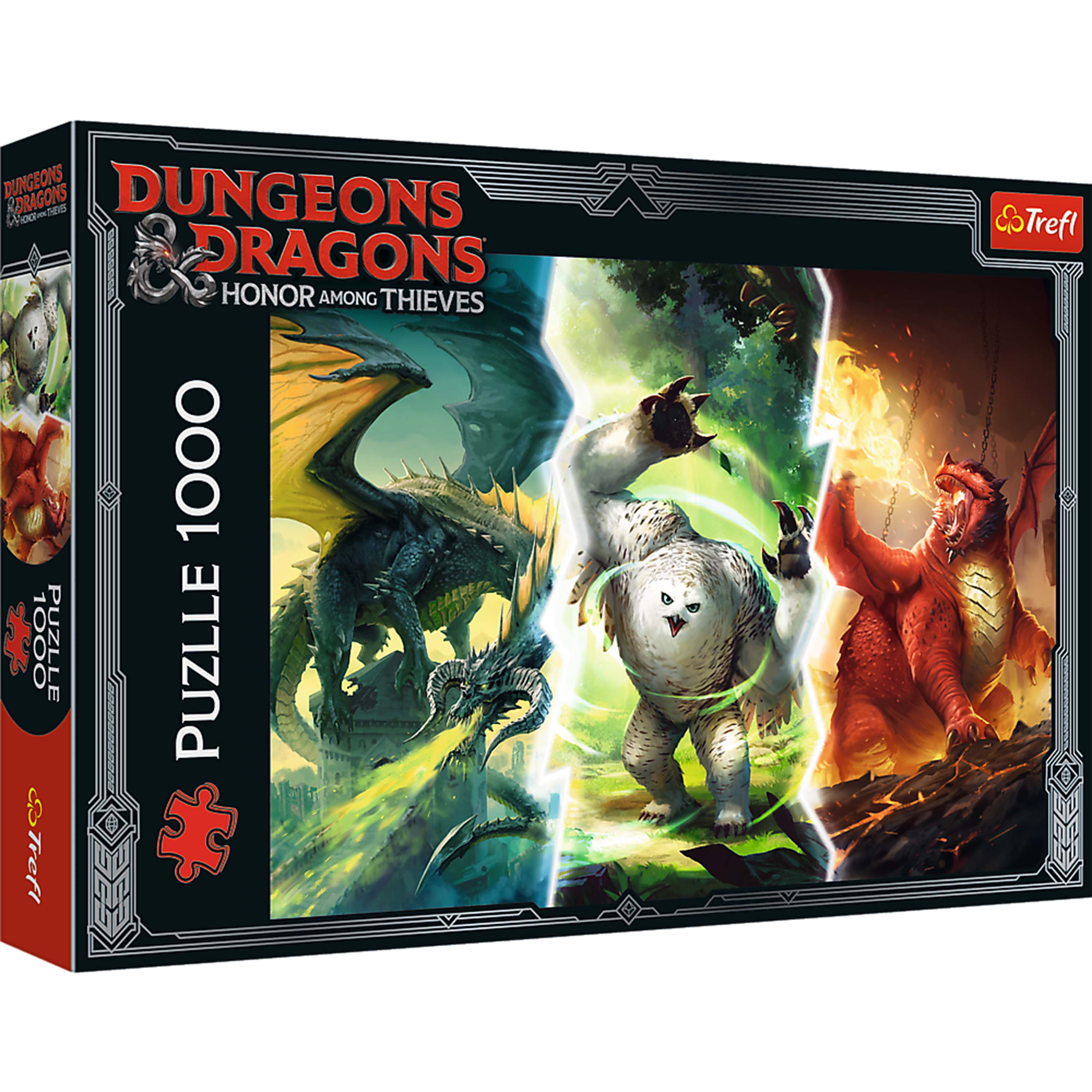 Trefl Red 1000 Piece Puzzle - Dungeons & Dragons - Legendary Monsters of Faerun