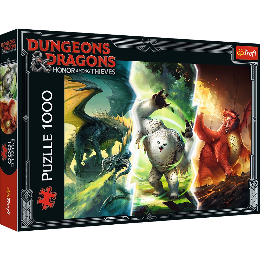 Trefl Red 1000 Piece Puzzle - Dungeons & Dragons - Legendary Monsters of Faerun