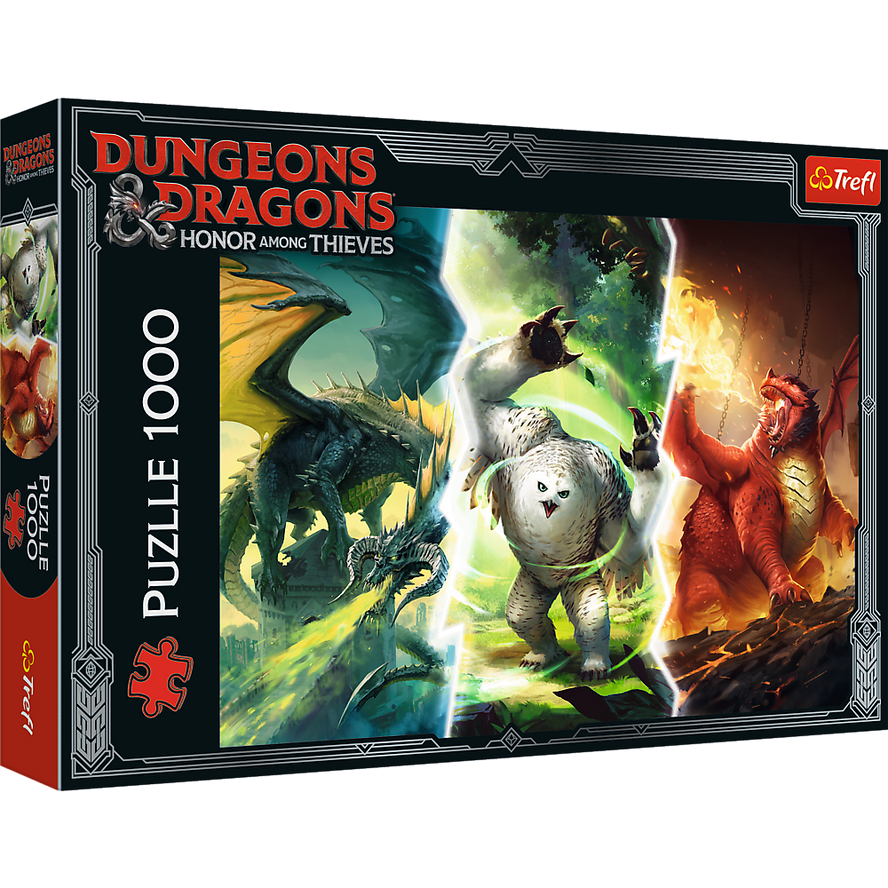 Trefl Red 1000 Piece Puzzle - Dungeons & Dragons - Legendary Monsters of Faerun