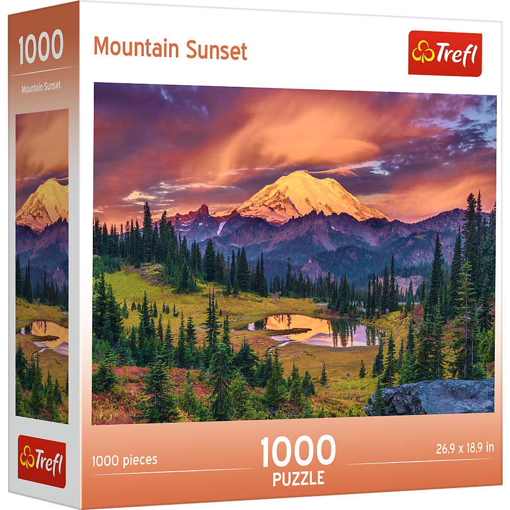 Trefl Red 1000 Piece Puzzle - Mountain Sunset