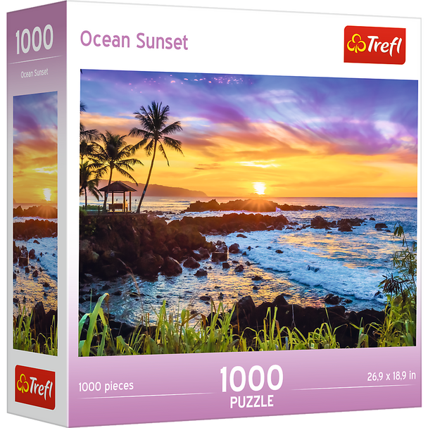 Trefl Red 1000 Piece Puzzle - Ocean Sunset
