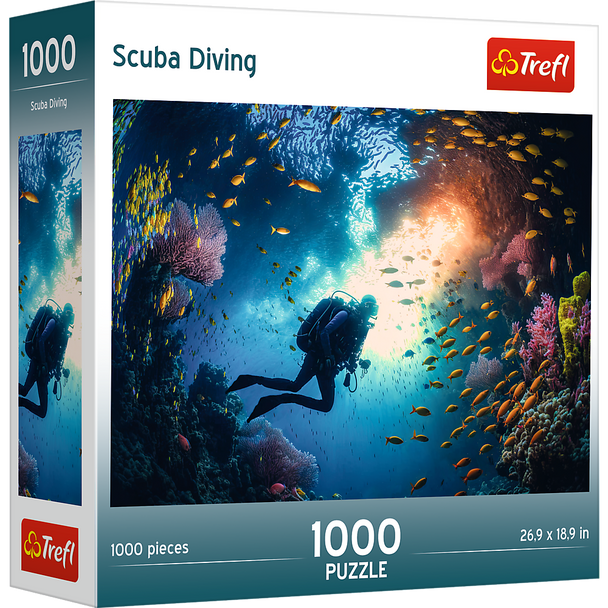Trefl Red 1000 Piece Puzzle - Scuba Diver