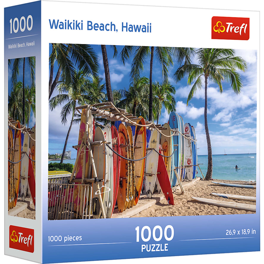 Trefl Red 1000 Piece Puzzle - Waikiki Beach