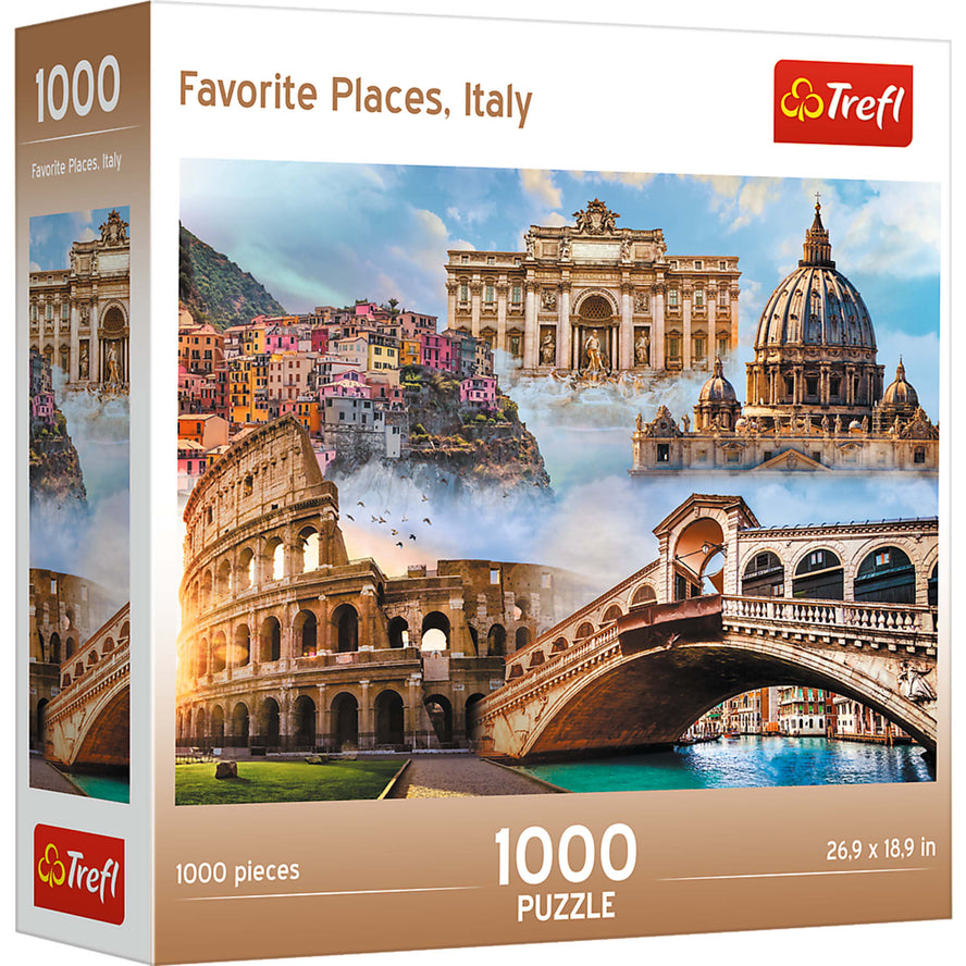 Trefl Red 1000 Piece Puzzle - Favorite Places Italy