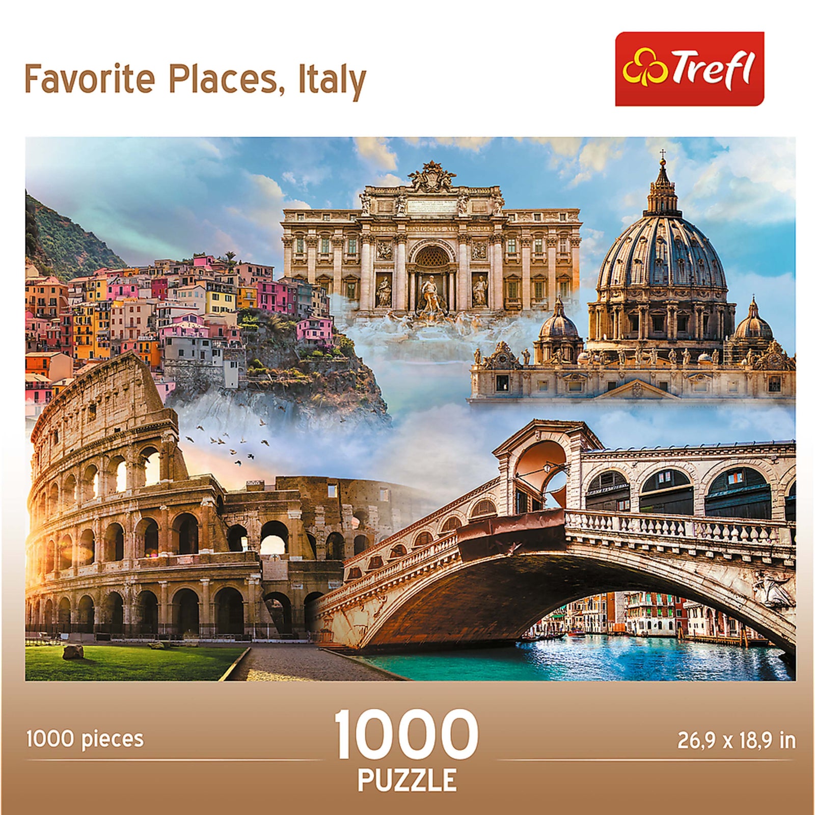 Trefl Red 1000 Piece Puzzle - Favorite Places Italy