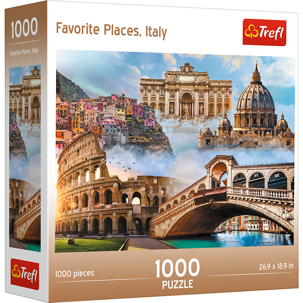 Trefl Red 1000 Piece Puzzle - Favorite Places Italy
