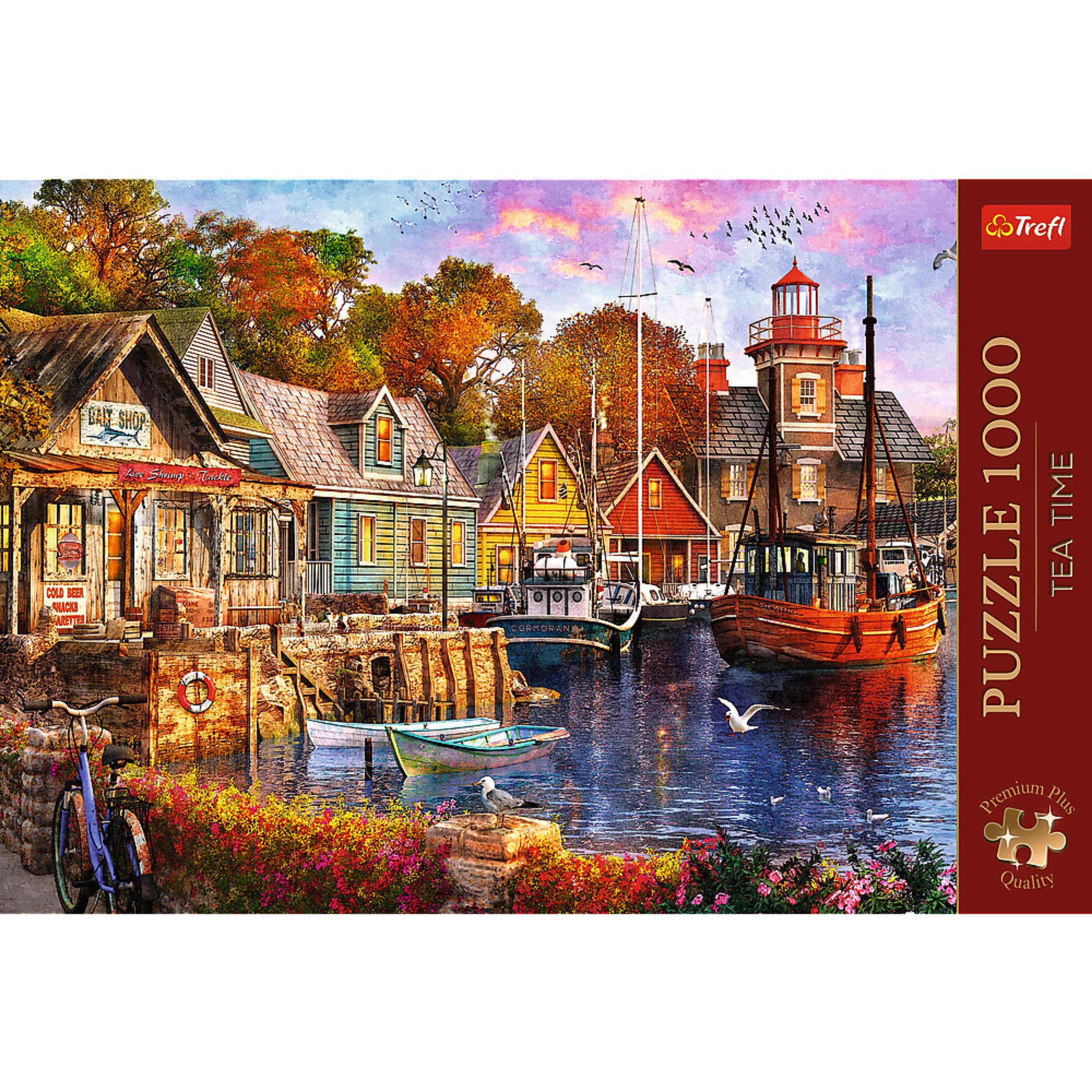 Trefl Premium Plus 1000 Piece Puzzle - Seaside Harbour