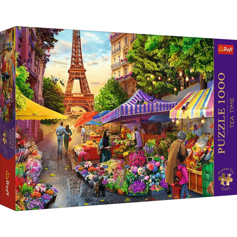 Trefl Premium Plus Flower Market Paris 1000 Piece Puzzle