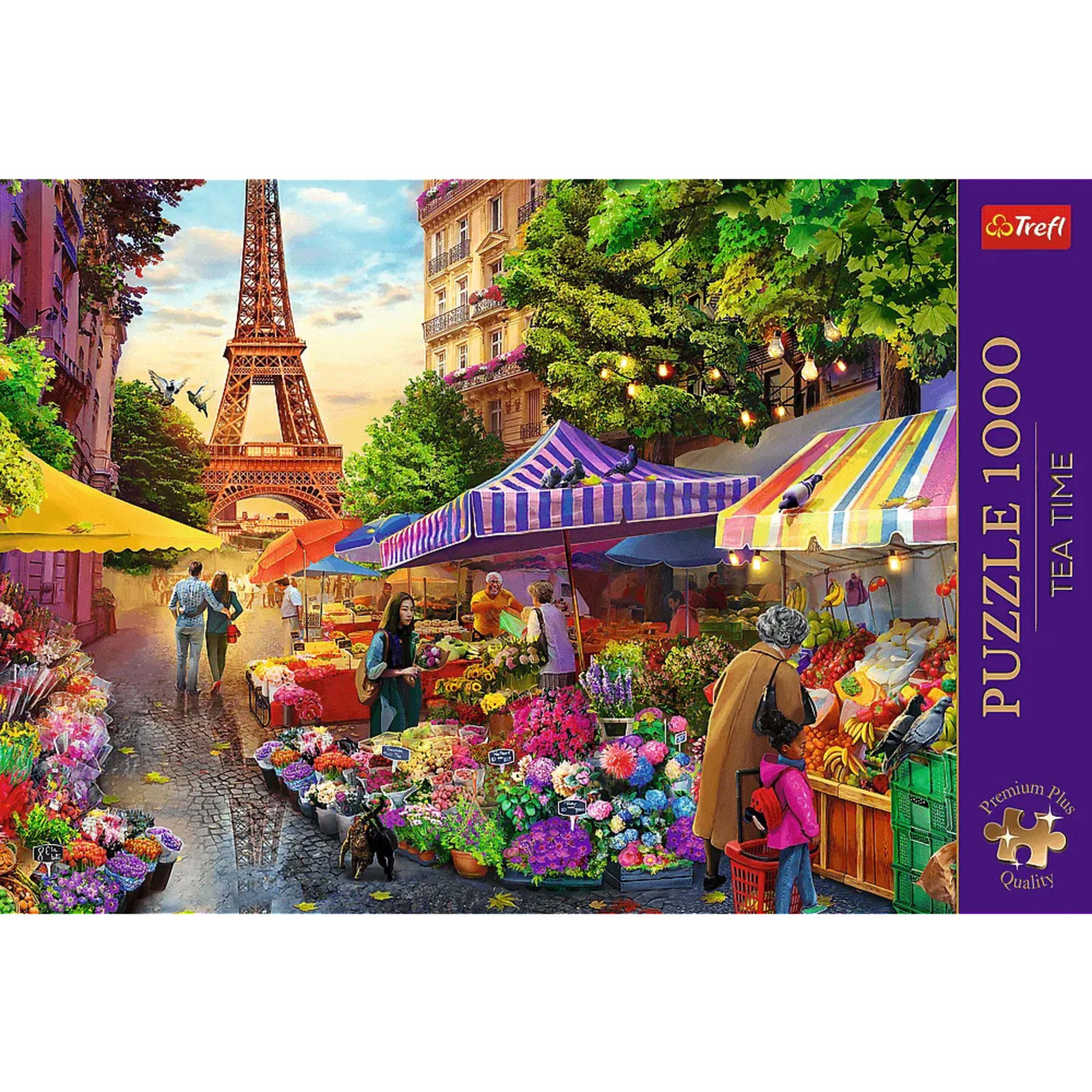 Trefl Premium Plus 1000 Piece Puzzle - Flower Market Paris