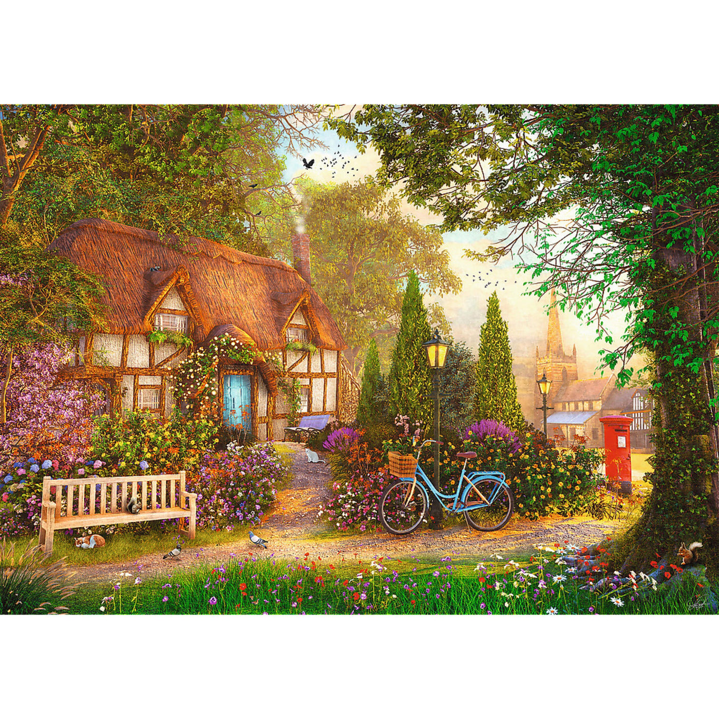 Trefl Premium Plus Thatched Cottage 1000 Piece Puzzle