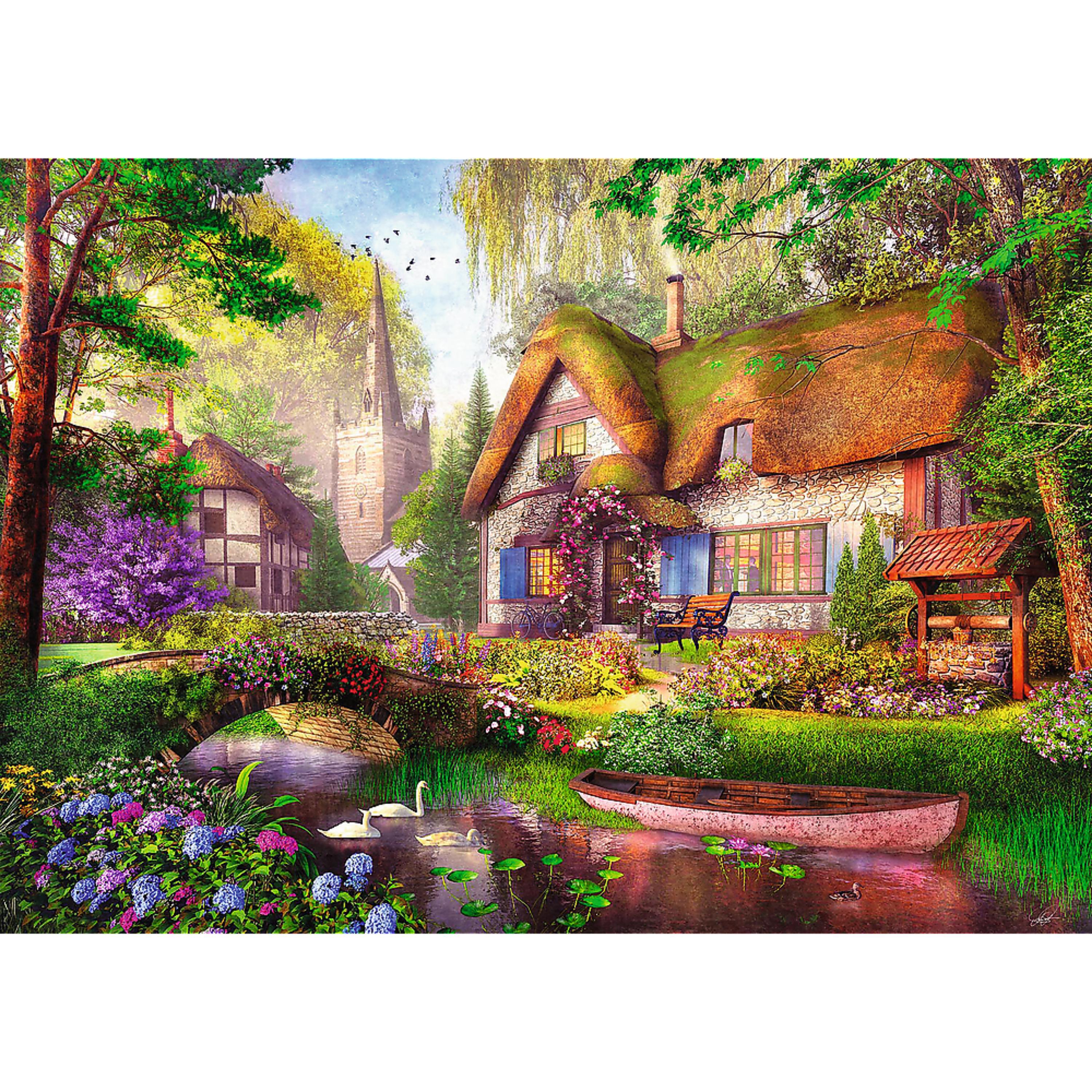 Trefl Premium Plus 1000 Piece Puzzle - The Woodland Cottage