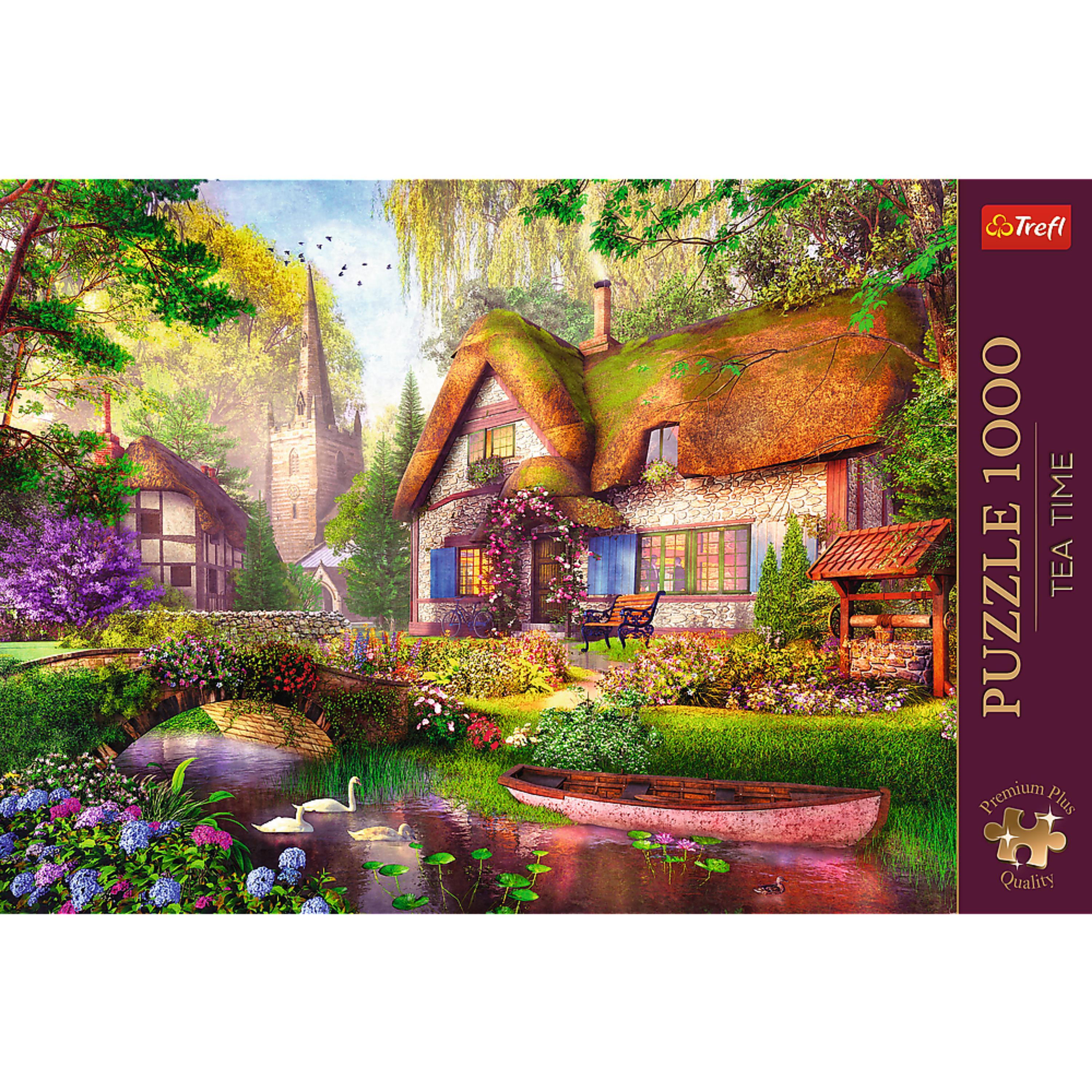 Trefl Premium Plus 1000 Piece Puzzle - The Woodland Cottage