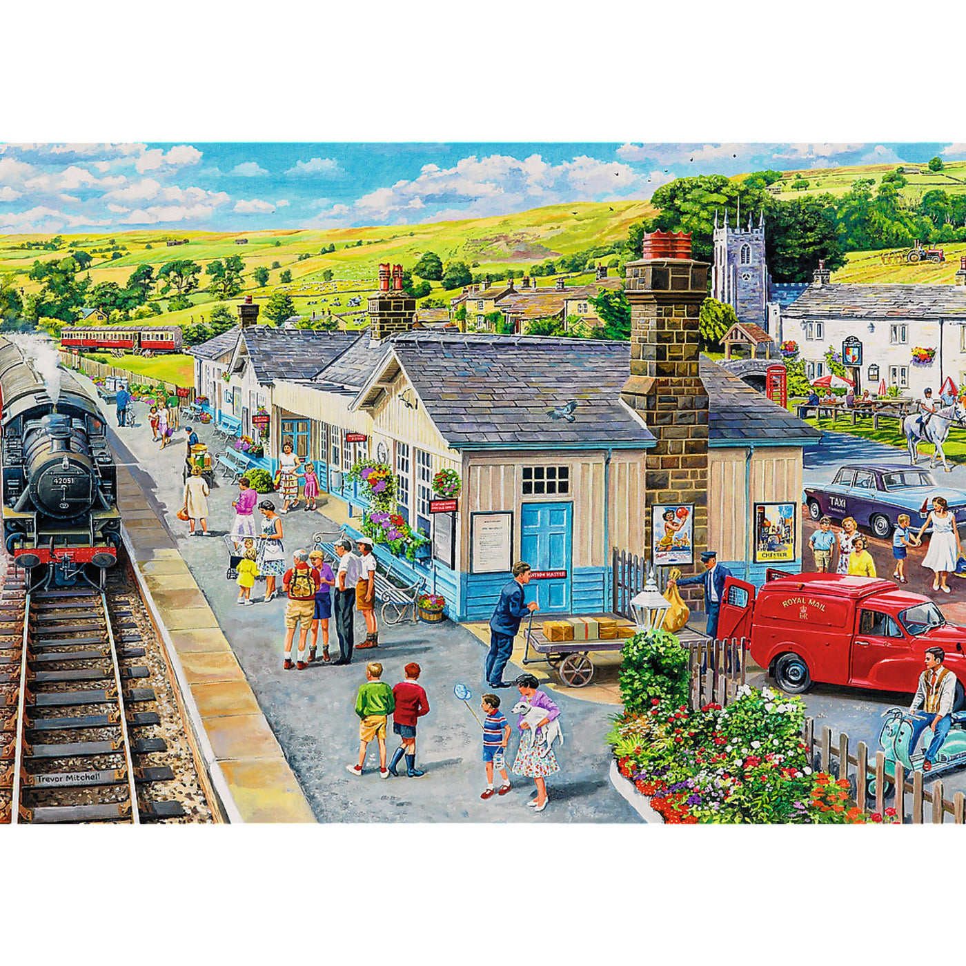 Trefl Premium Plus The Village Station 1000 Piece Puzzle