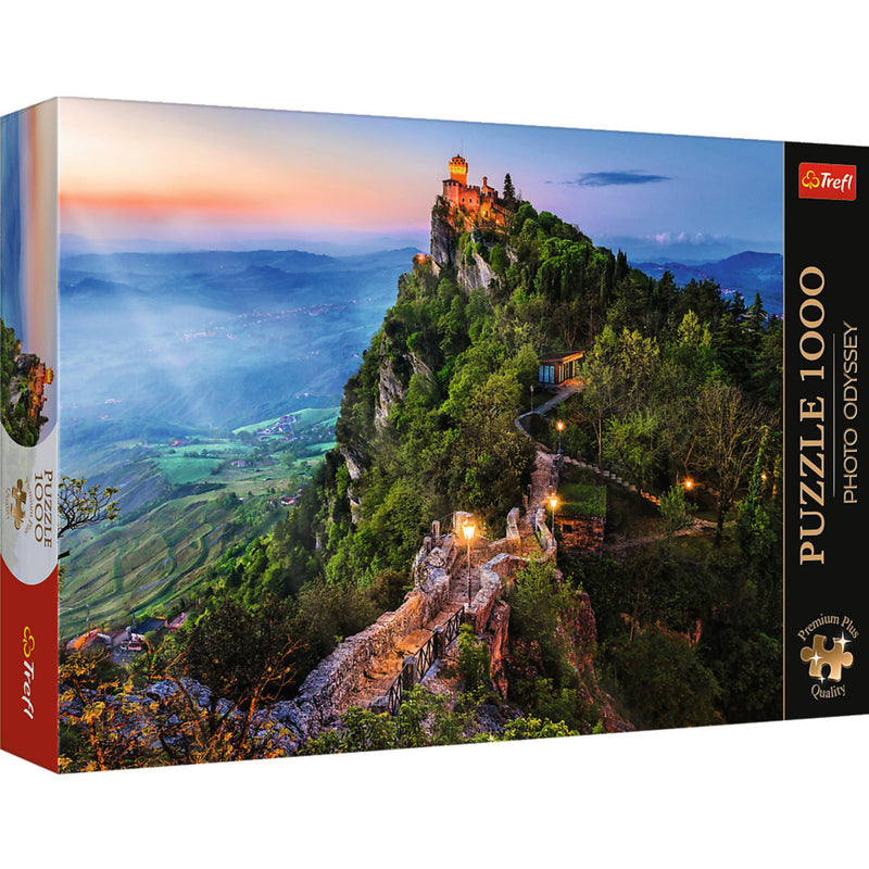 Trefl Premium Plus Cesta Tower, San Marino 1000 Piece Puzzle