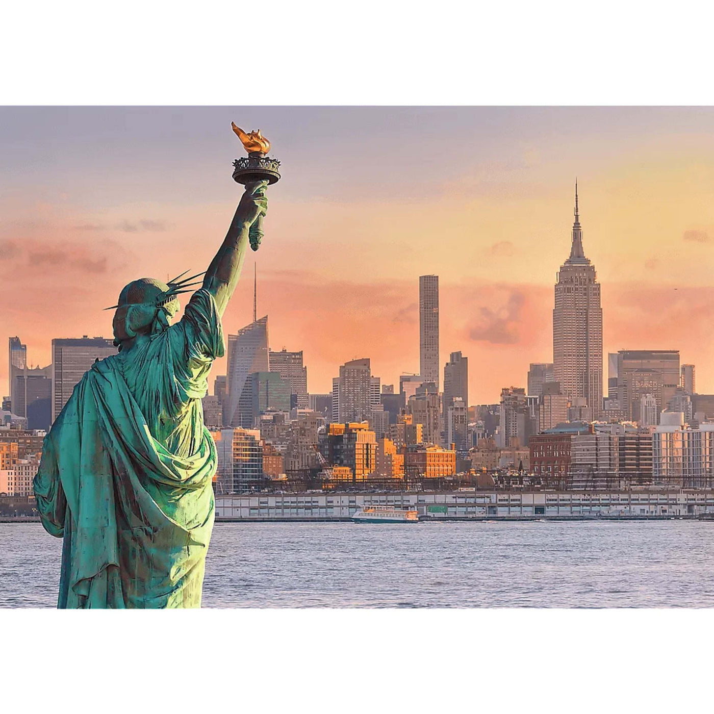 Trefl Red National Parks Statue of Liberty 1000 Piece Puzzle