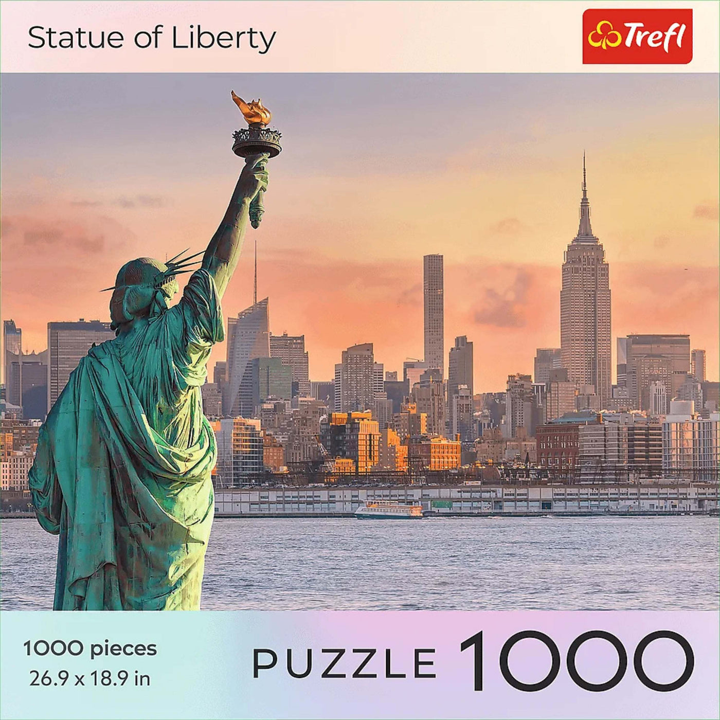 Trefl Red National Parks Statue of Liberty 1000 Piece Puzzle