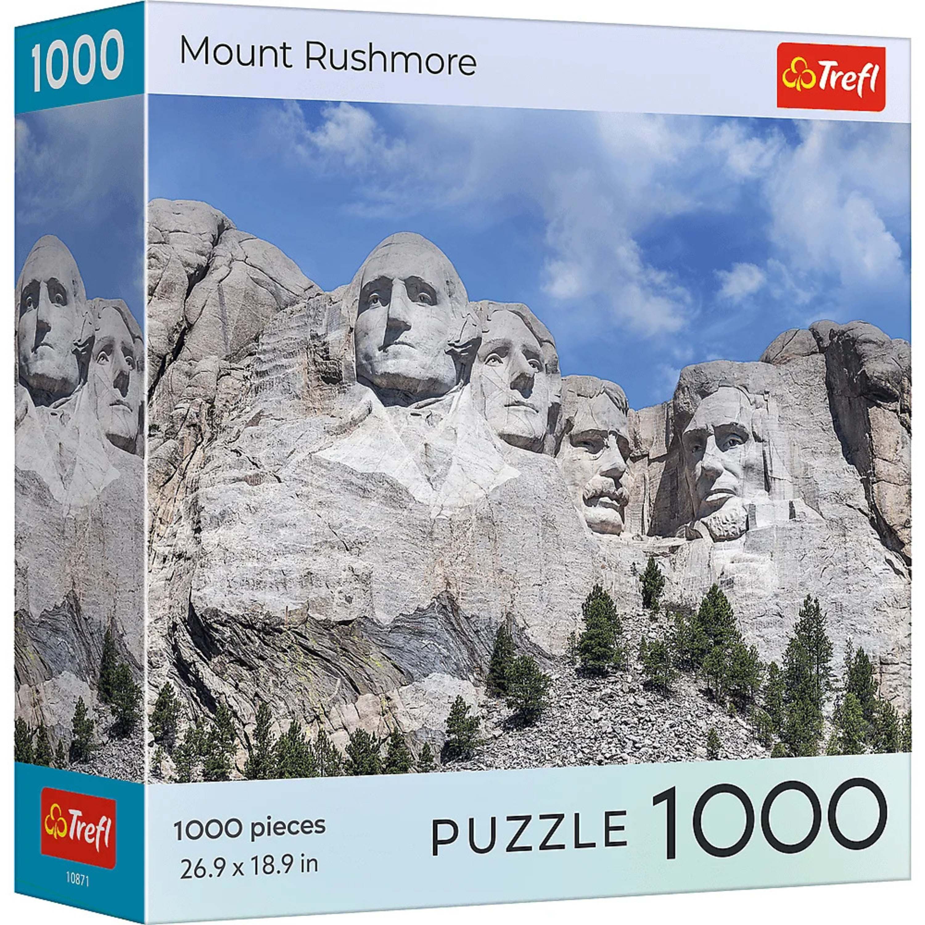 Trefl Red 1000 Piece Puzzle - National Parks Mount Rushmore