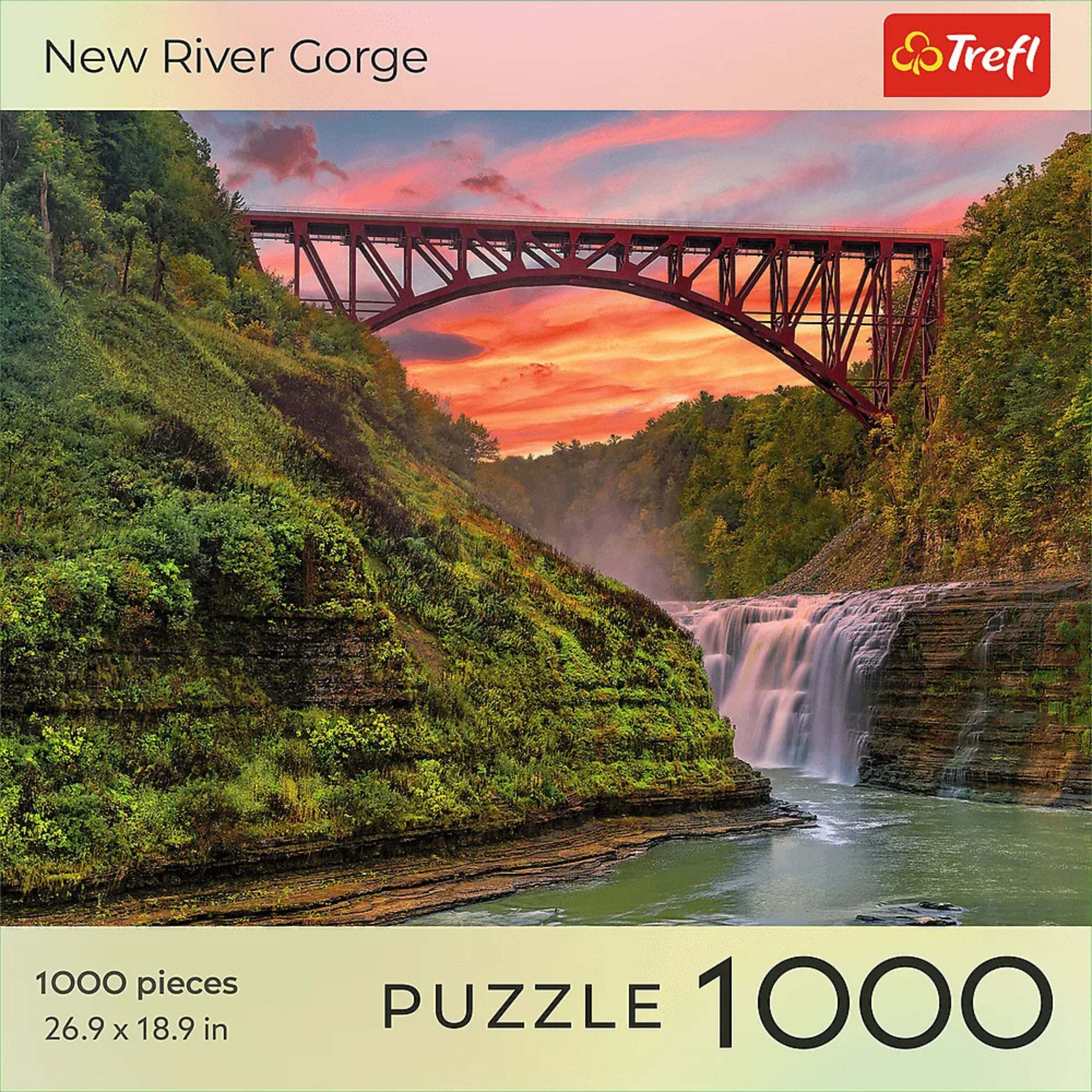 Trefl Red 1000 Piece Puzzle - National Parks New River Gorge