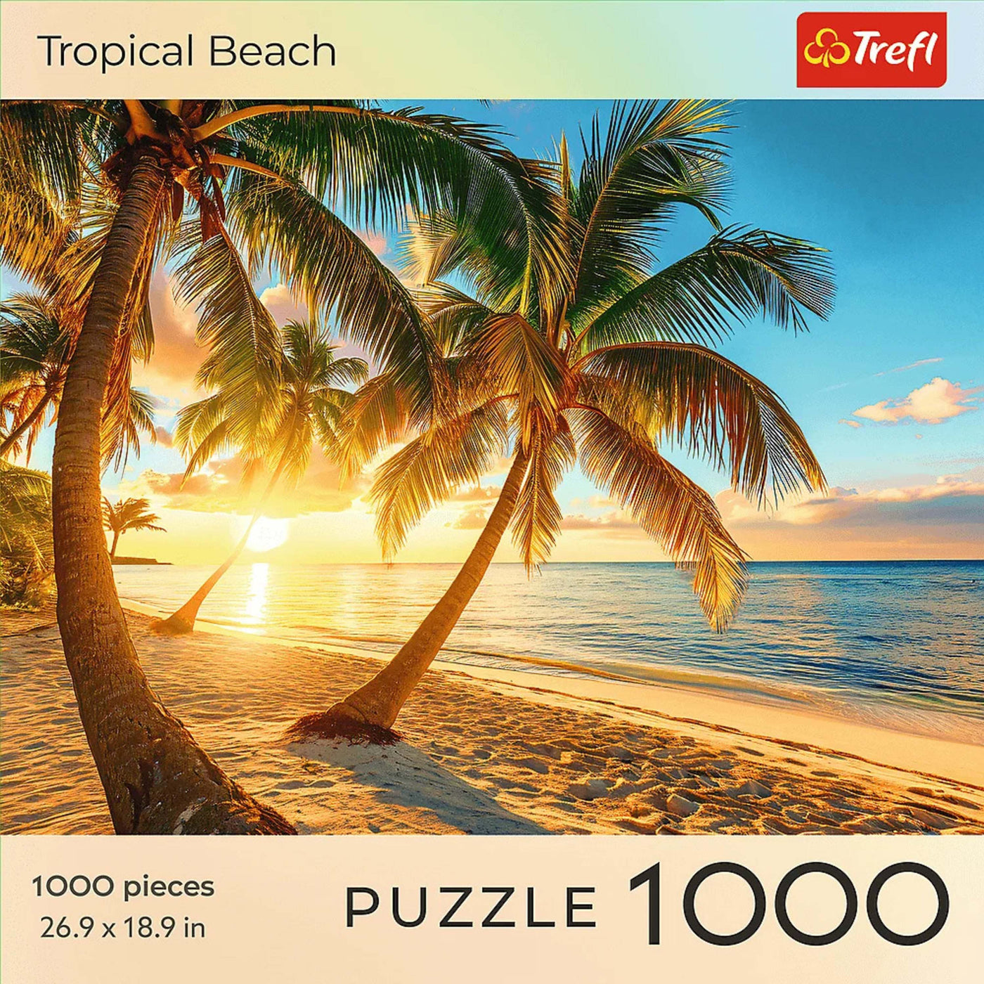 Trefl Red Sunset Tropical Beach 1000 Piece Puzzle