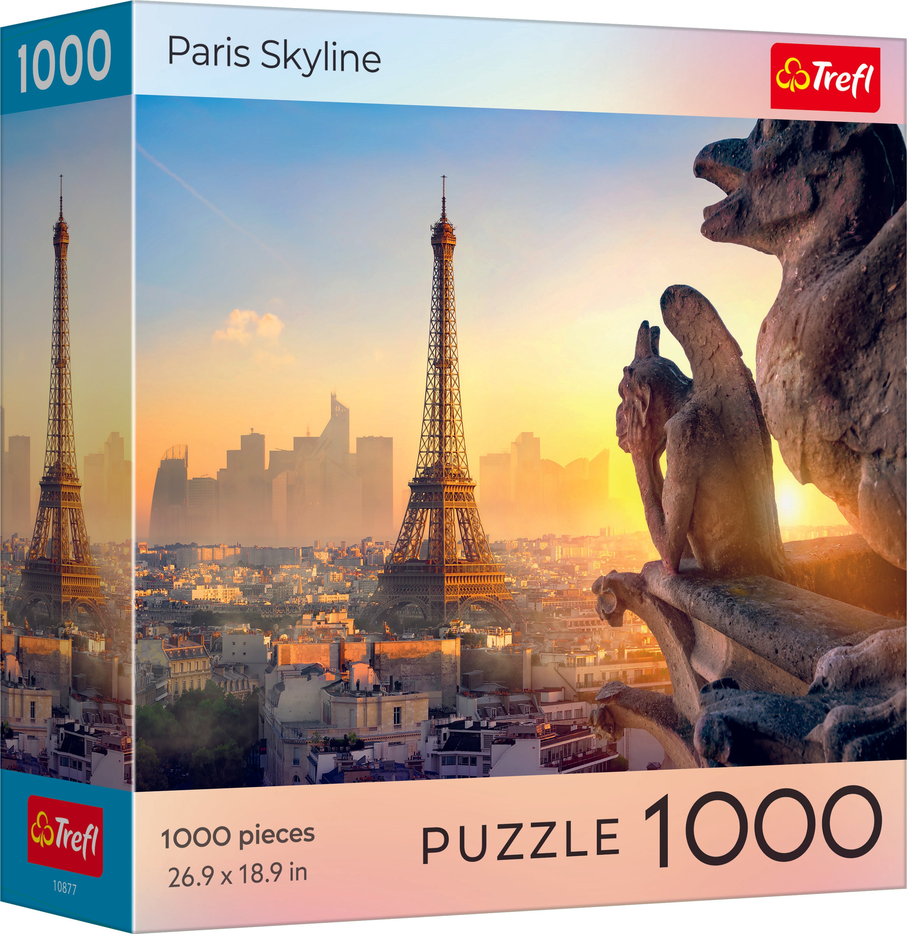 Trefl Red 1000 Piece Puzzle - Sunset Paris Skyline