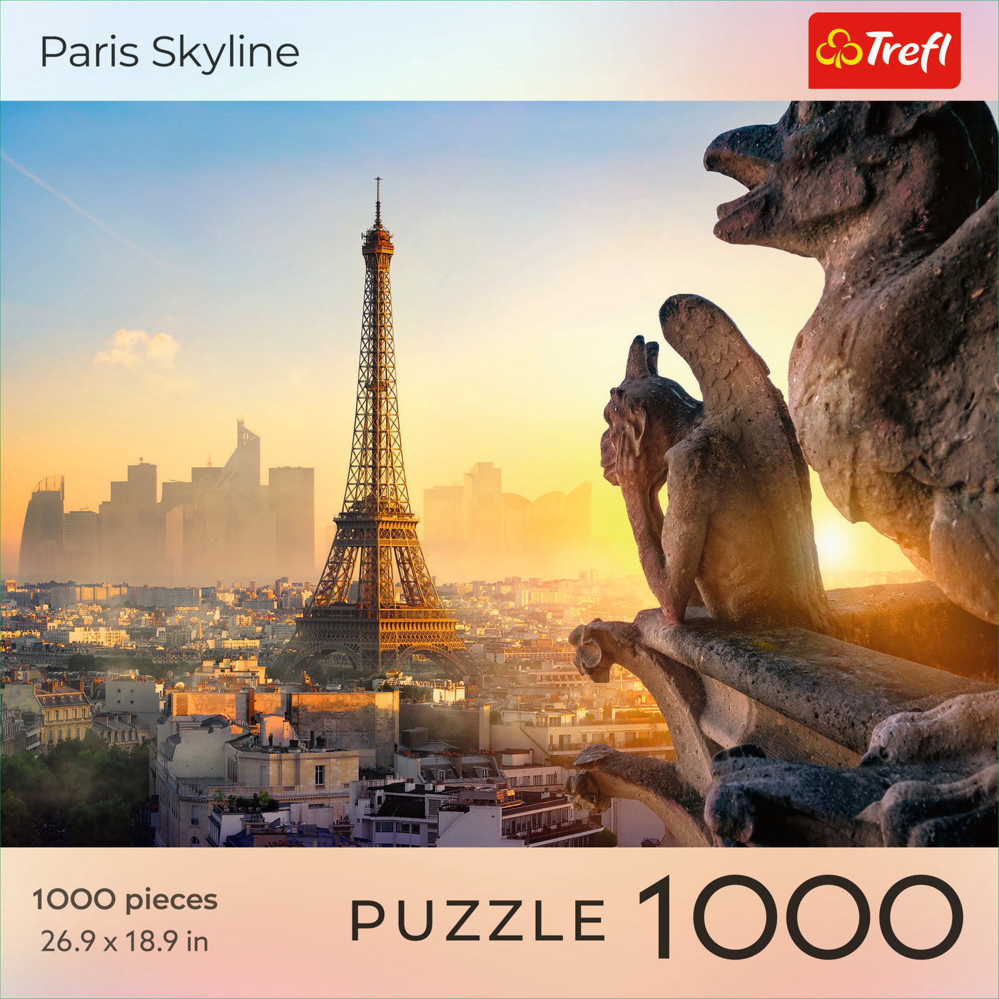 Trefl Red Sunset Paris Skyline 1000 Piece Puzzle