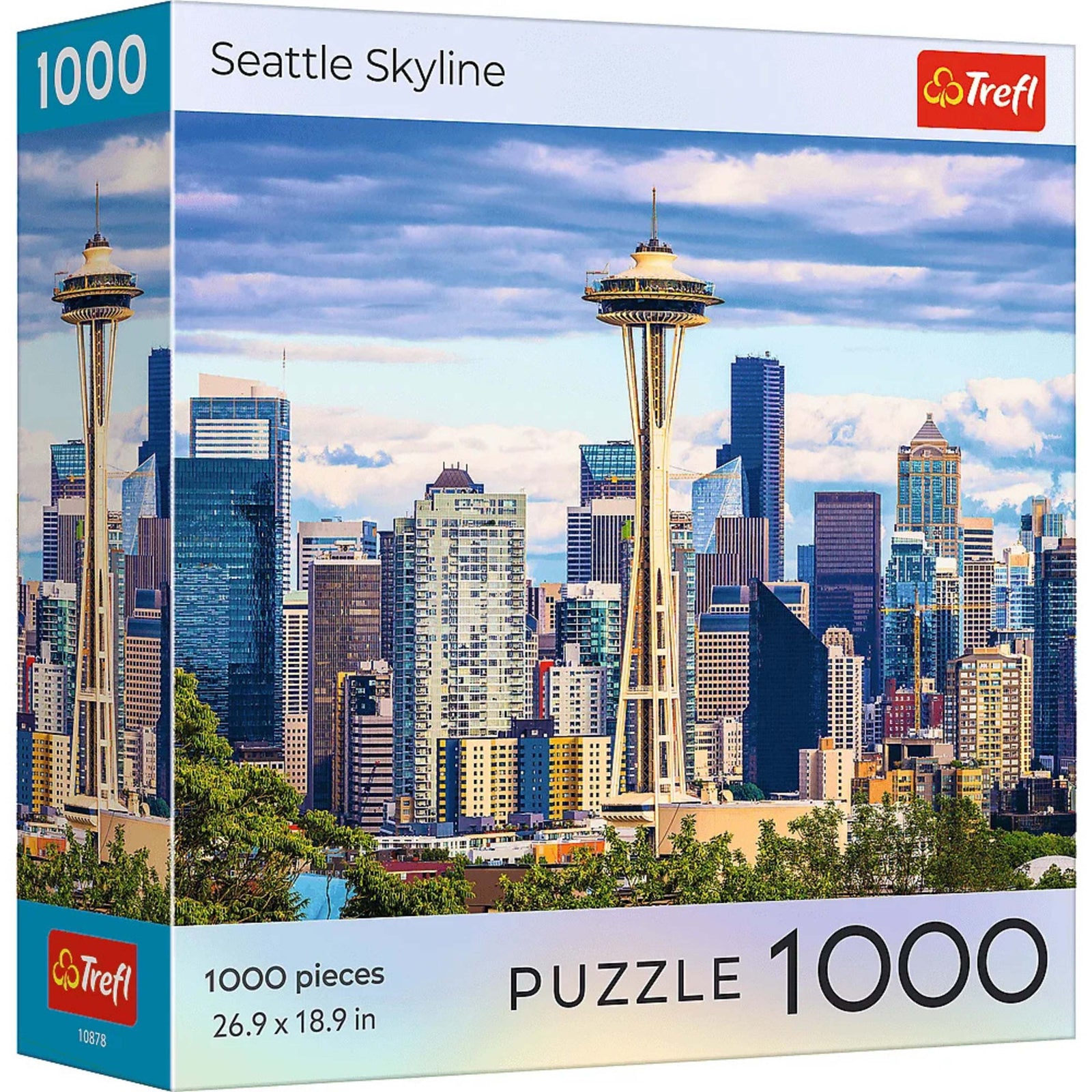 Trefl Red 1000 Piece Puzzle - Seattle Skyline