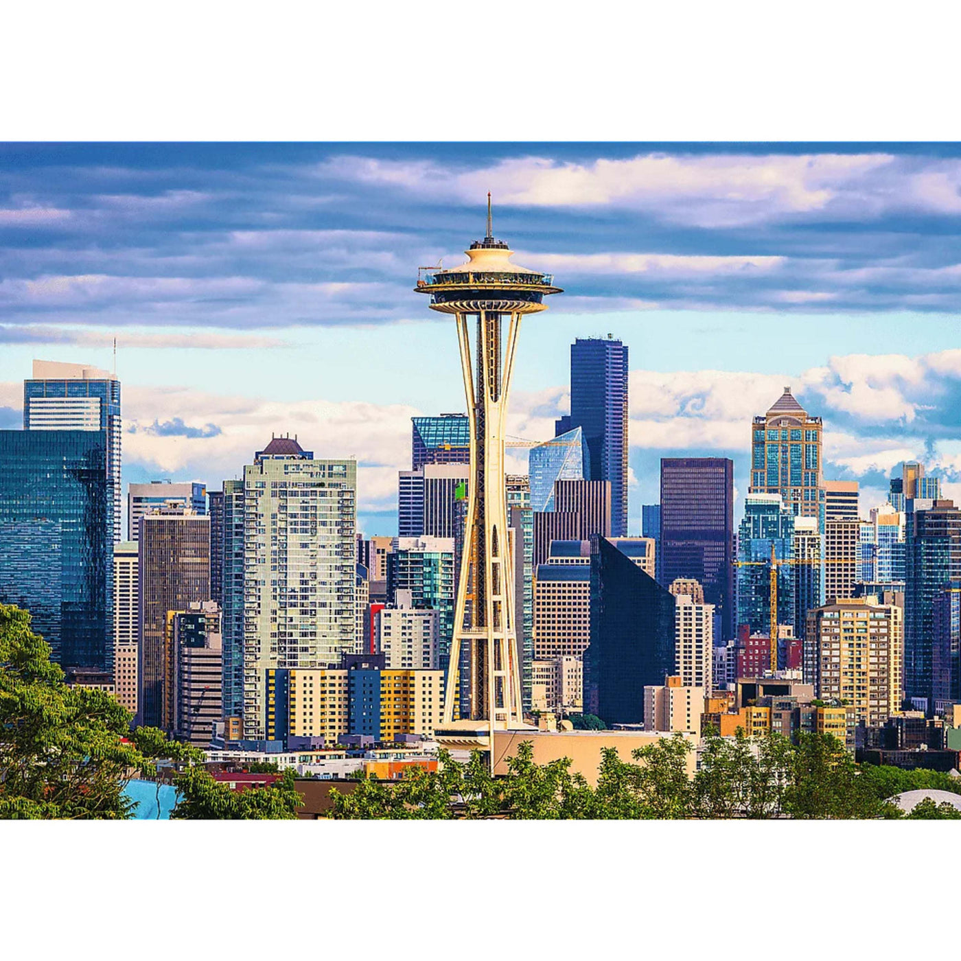 Trefl Red Seattle Skyline 1000 Piece Puzzle