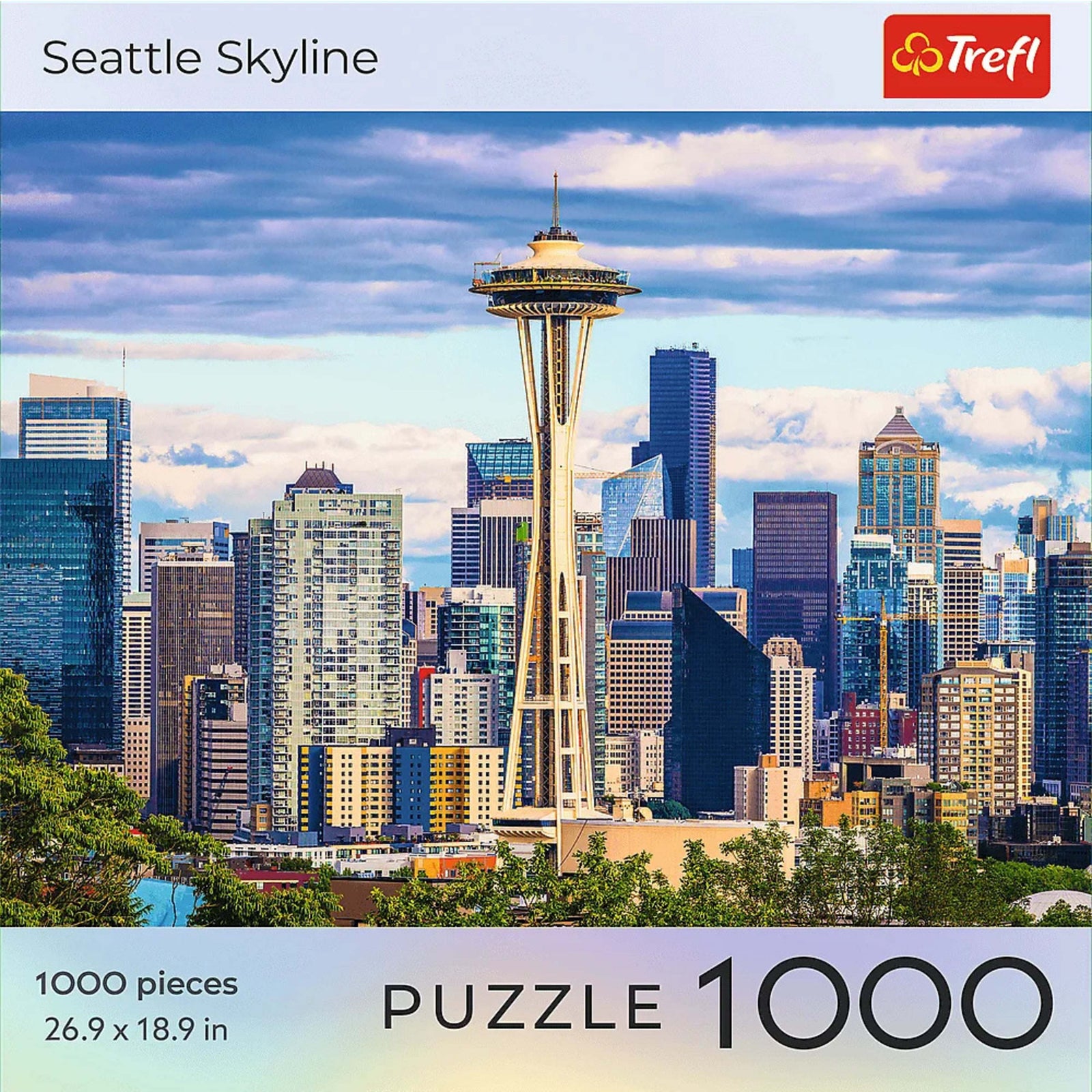 Trefl Red 1000 Piece Puzzle - Seattle Skyline