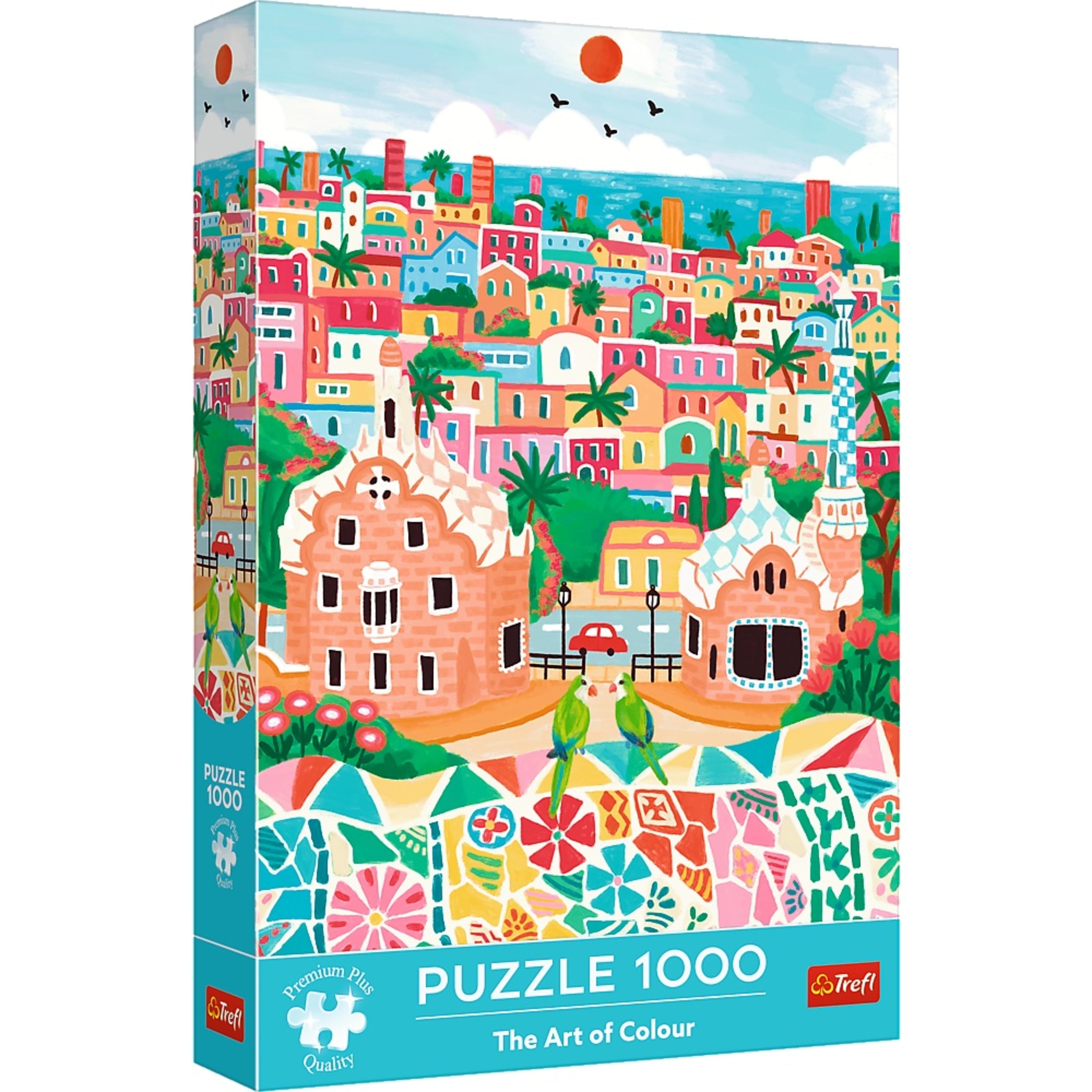 Trefl Premium Plus 1000 Piece Puzzle - The Art of Color Barcelona, Spain