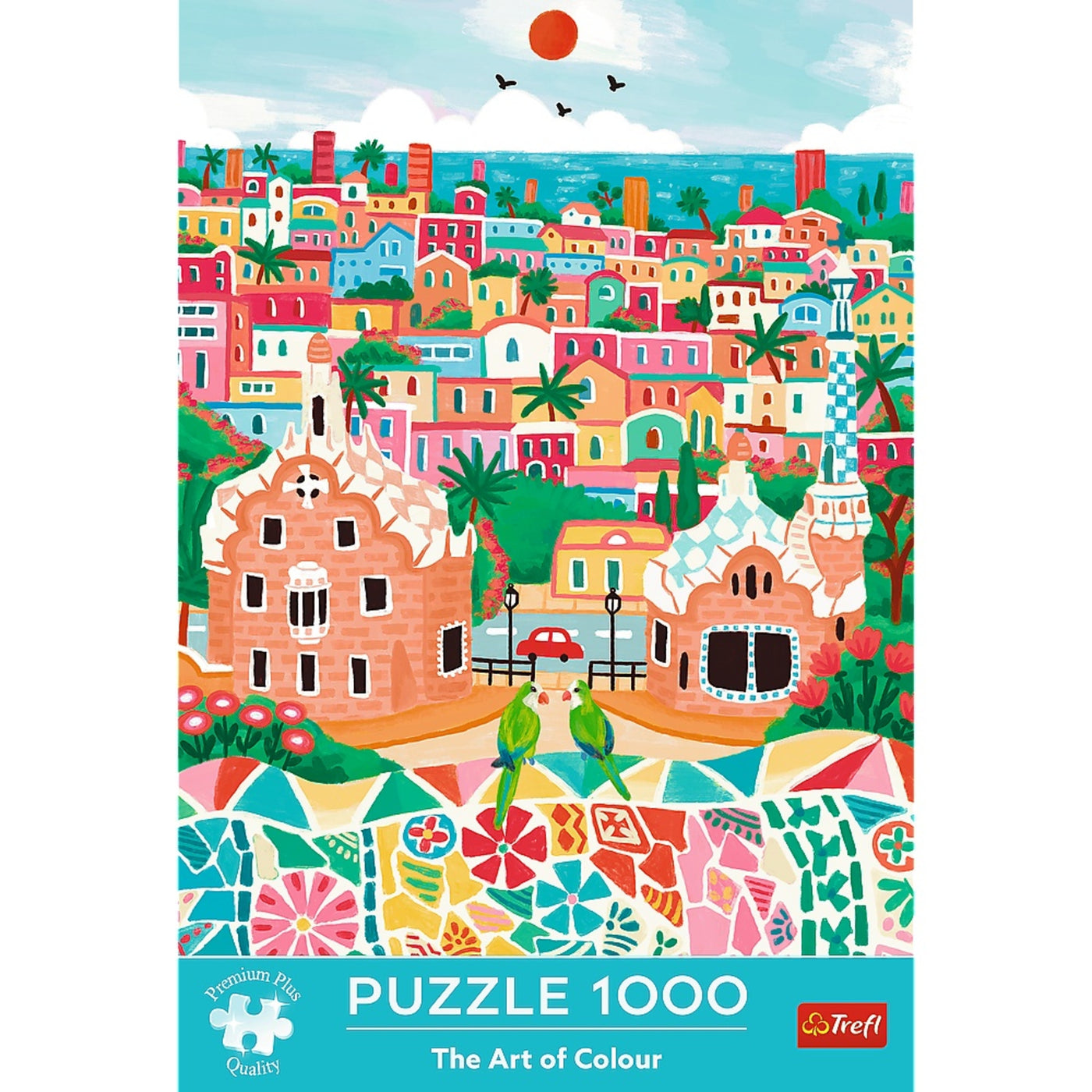 Trefl Premium Plus The Art of Color Barcelona, Spain 1000 Piece Puzzle