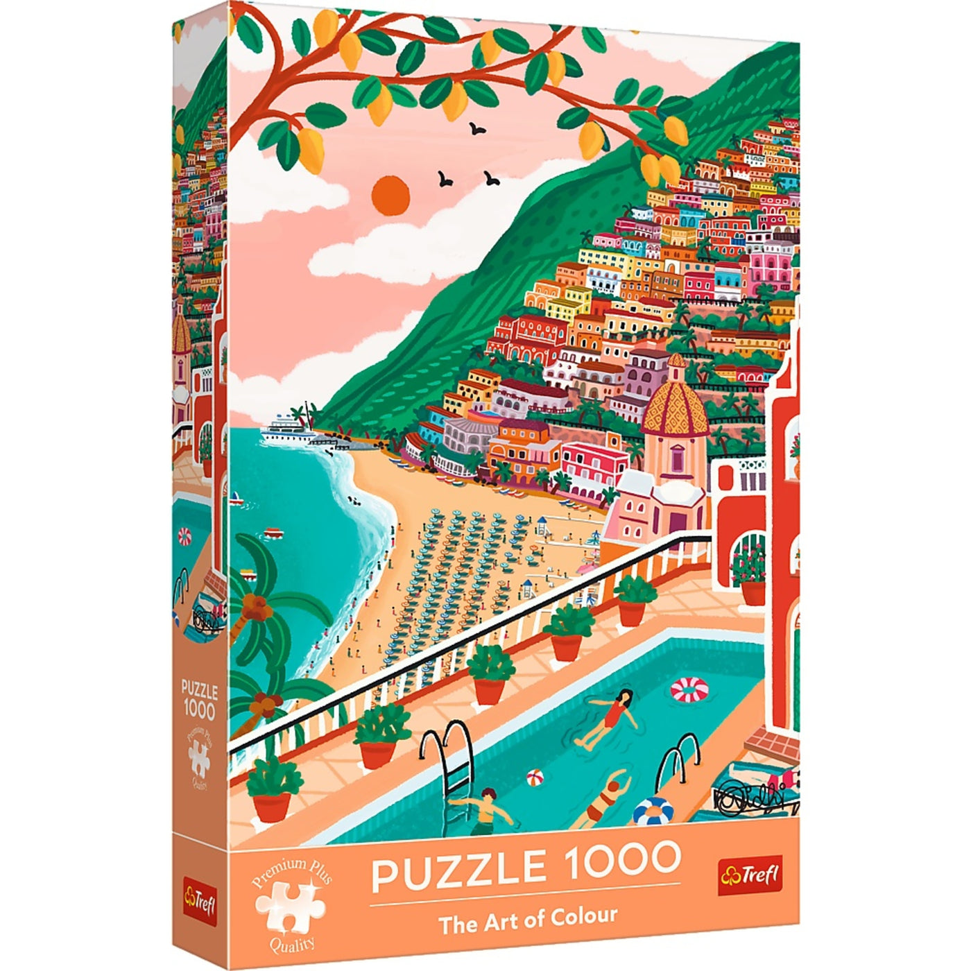 Trefl Premium Plus The Art of Color Positano, Italy 1000 Piece Puzzle