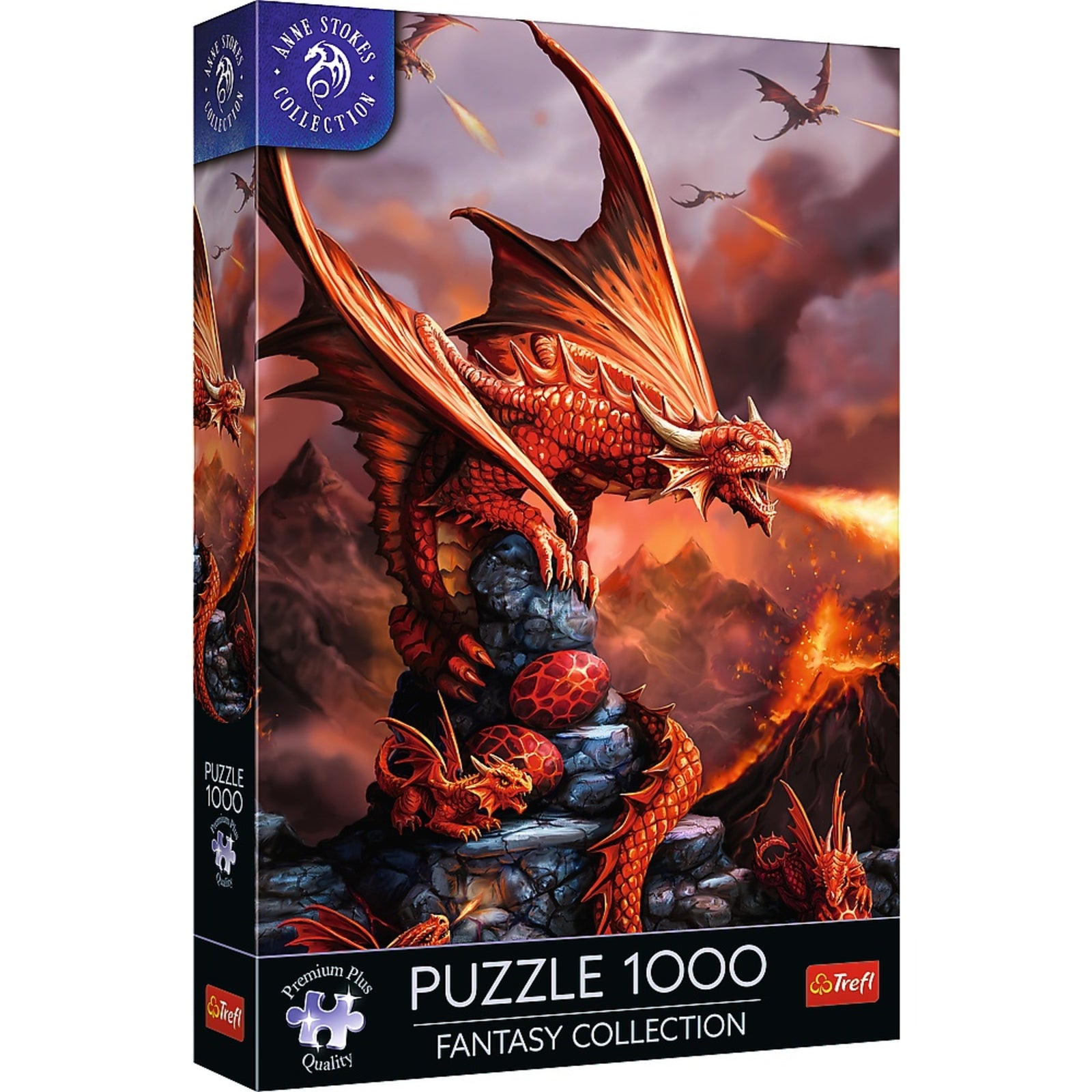 Trefl Premium Plus 1000 Piece Puzzle - Anne Stokes Fire Dragon