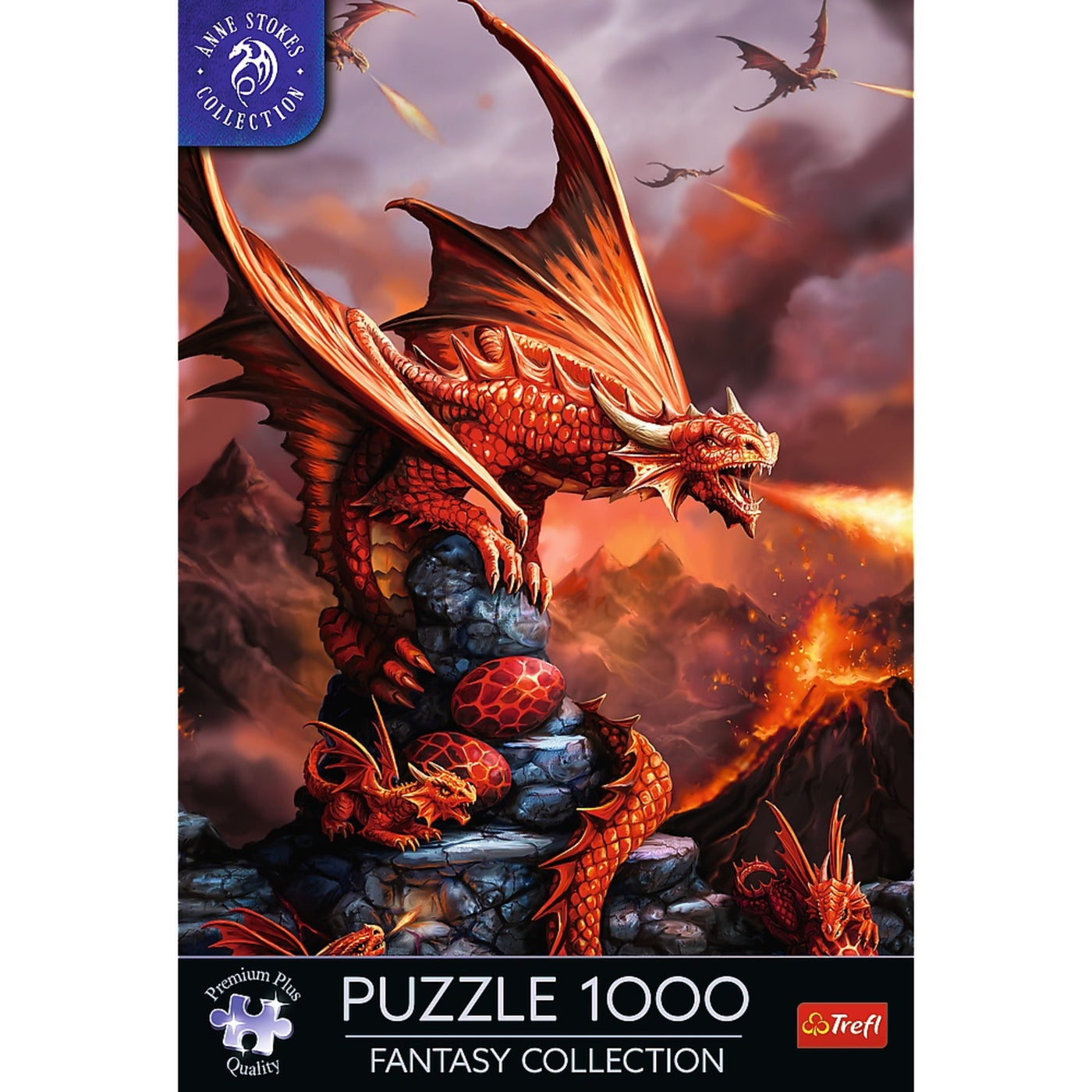 Trefl Premium Plus Anne Stokes Fire Dragon 1000 Piece Puzzle
