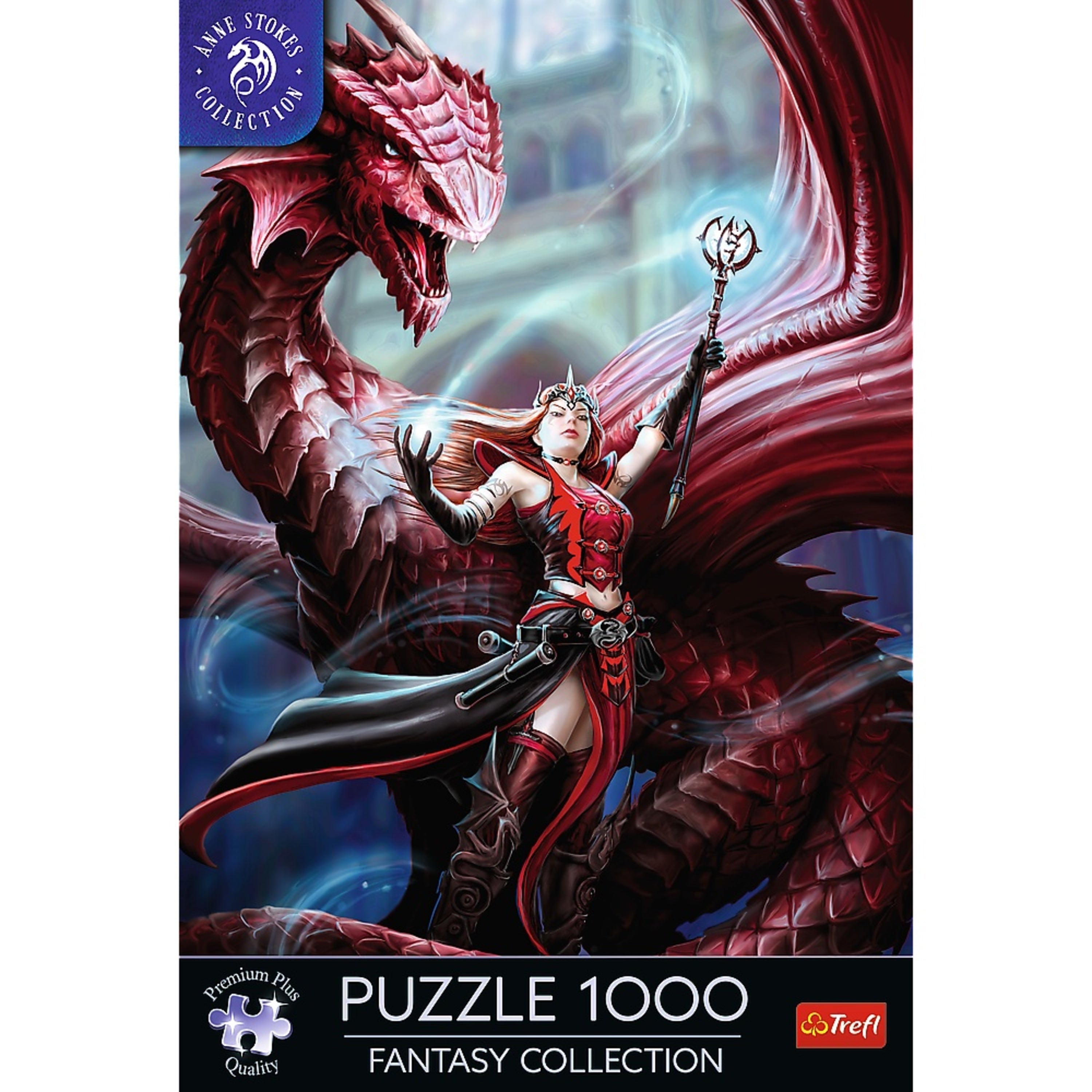 Trefl Premium Plus 1000 Piece Puzzle - Anne Stokes Scarlet Mage