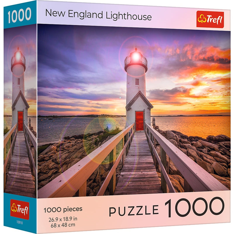 Trefl Red Sunsets: New England Lighthouse 1000 Piece Puzzle