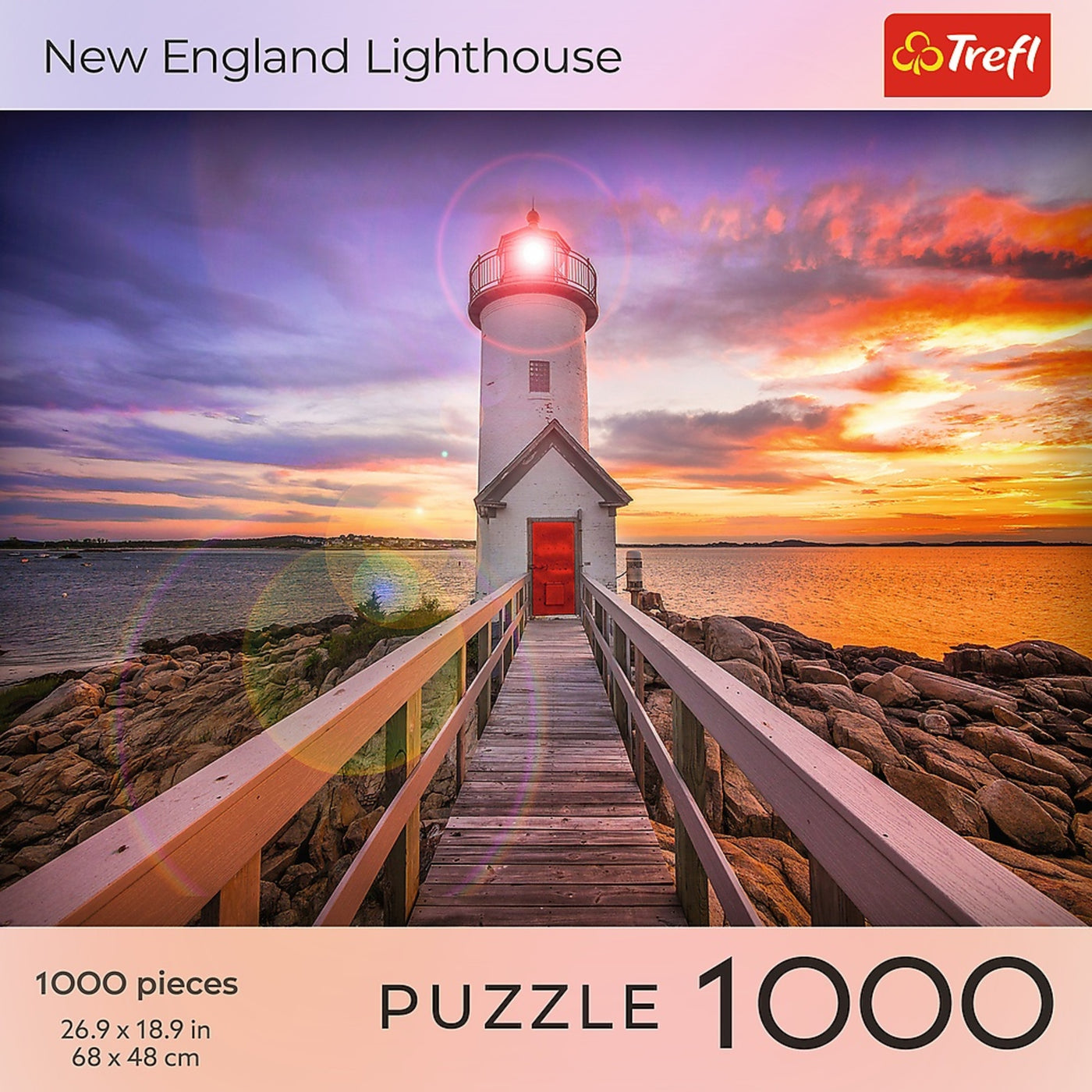 Trefl Red Sunsets: New England Lighthouse 1000 Piece Puzzle