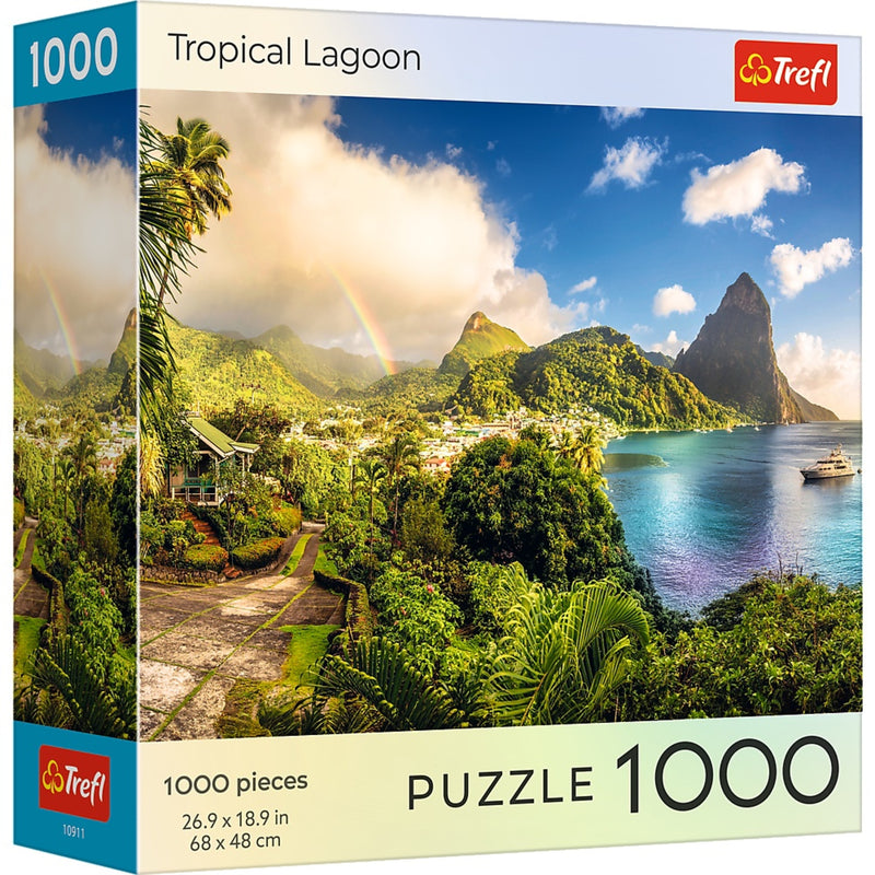 Trefl Red Sunsets: Tropical Lagoon 1000 Piece Puzzle