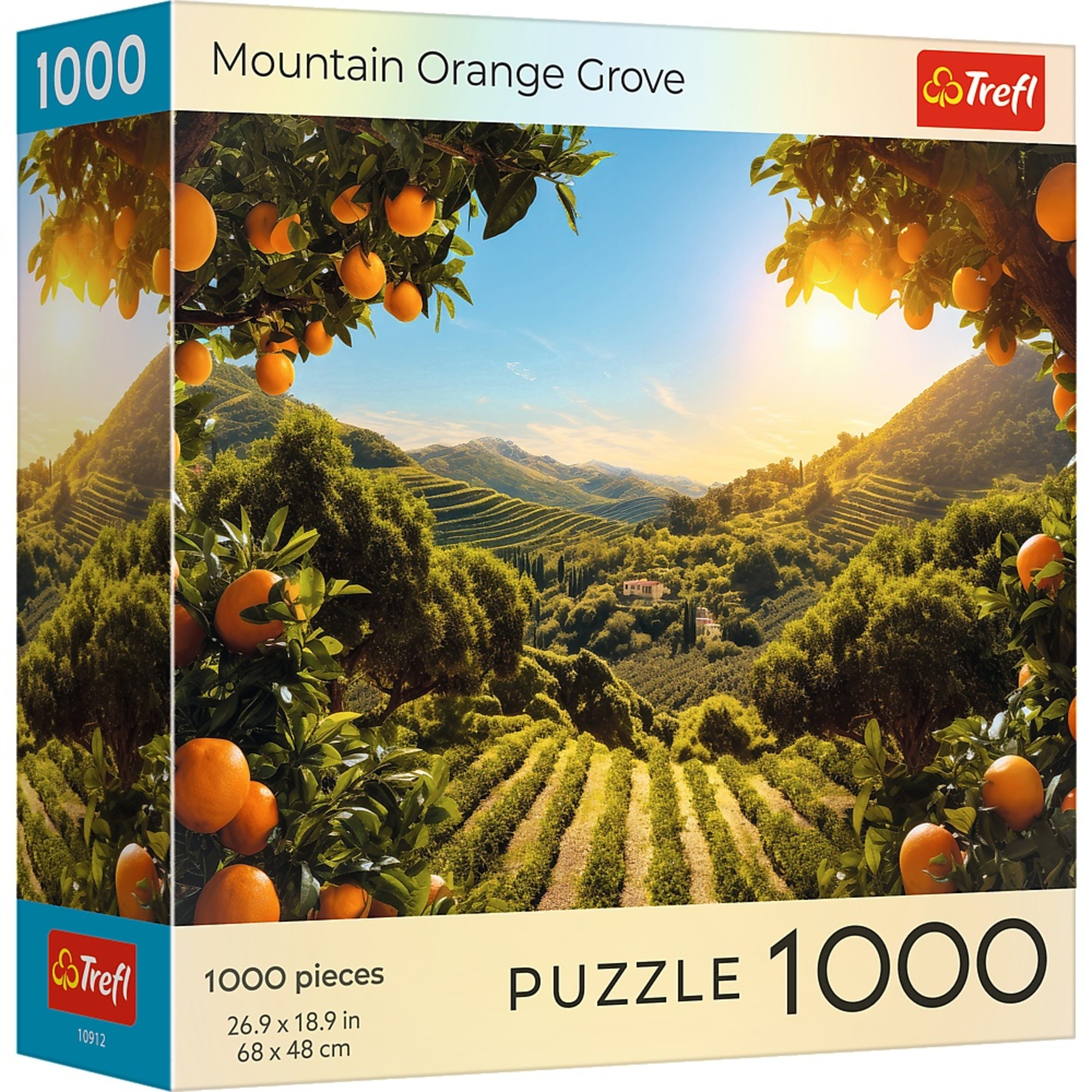 Trefl Red 1000 Piece Puzzle - Sunsets - Mountain Orange Grove