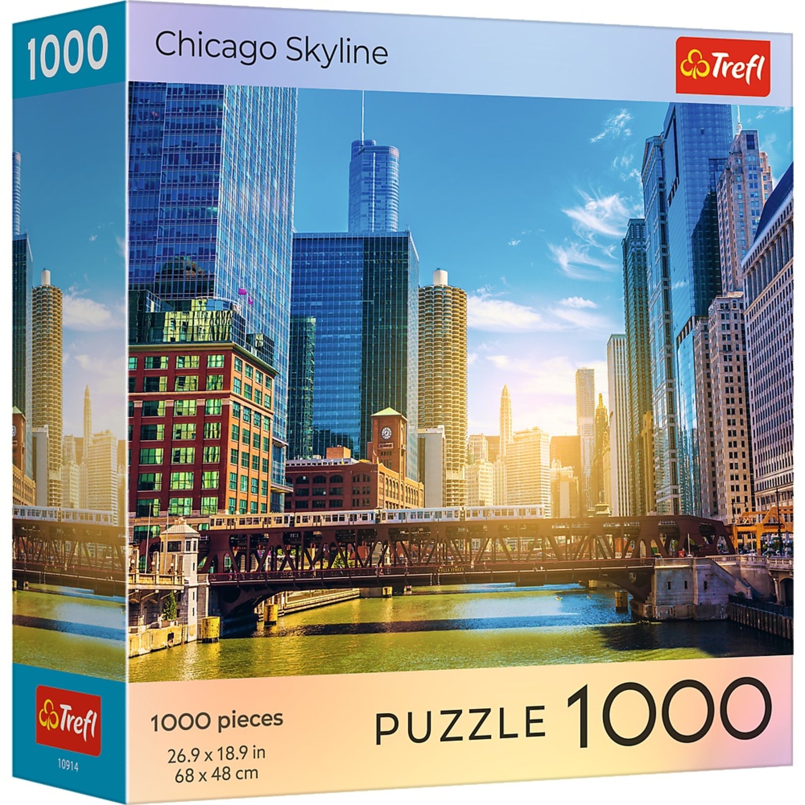 Trefl Red 1000 Piece Puzzle - Cities - Chicago Skyline