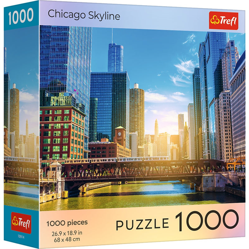 Trefl Red Cities: Chicago Skyline 1000 Piece Puzzle