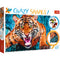 Trefl Red 600 Piece Crazy Shapes - Facing a tiger