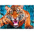 Trefl Red 600 Piece Crazy Shapes - Facing a tiger