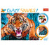 Trefl Red 600 Piece Crazy Shapes - Facing a tiger