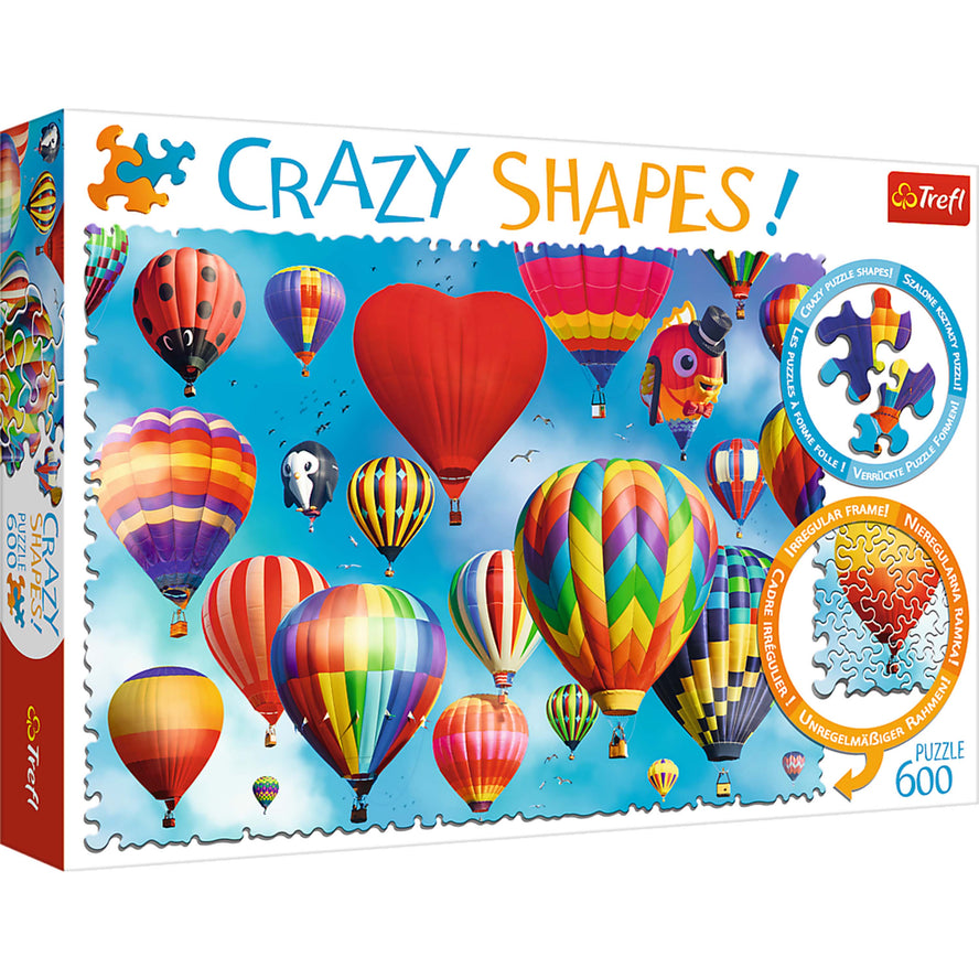 Trefl Red 600 Piece Crazy Shapes - Colourful balloons