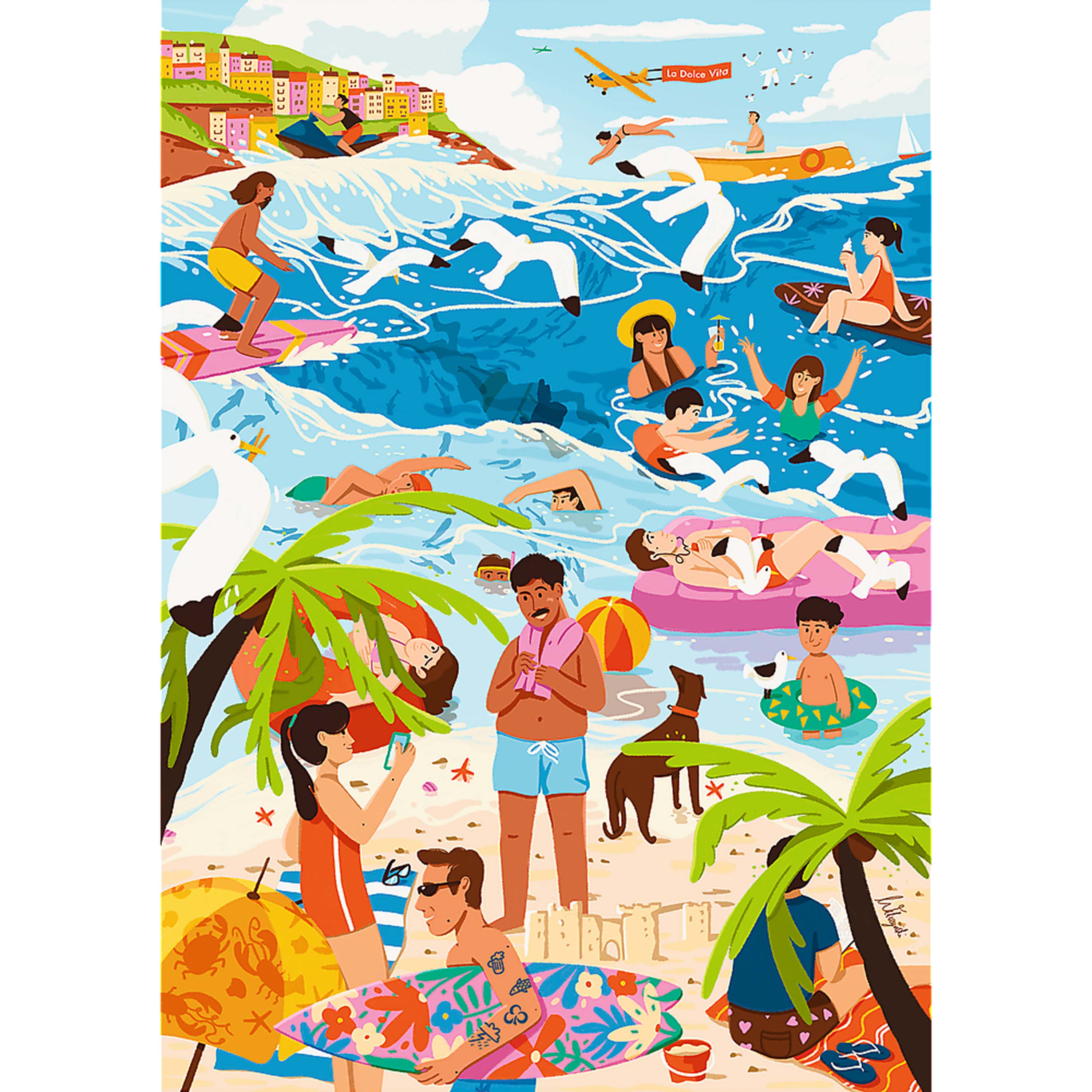 Trefl Premium Plus The Art of Colour: In the Heat of the Holiday Season 1000 Piece Puzzle