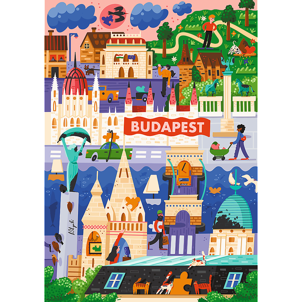 Trefl Premium Plus European Puzzle Championship The Art of Colour Puzzle