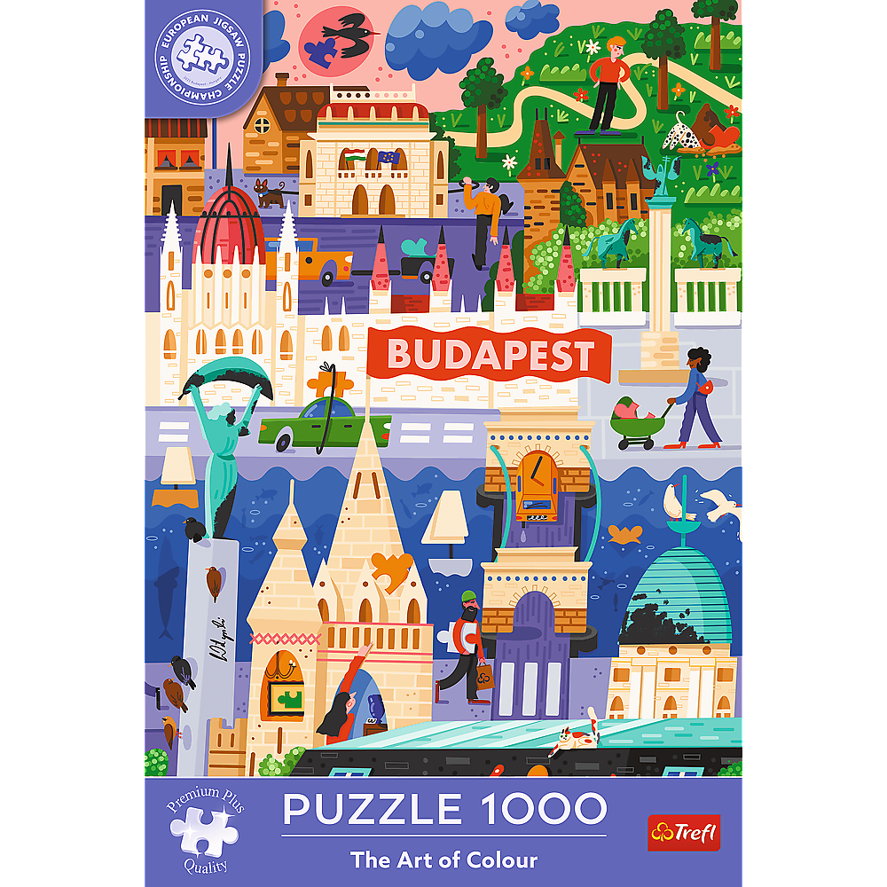 Trefl Premium Plus European Puzzle Championship The Art of Colour Puzzle